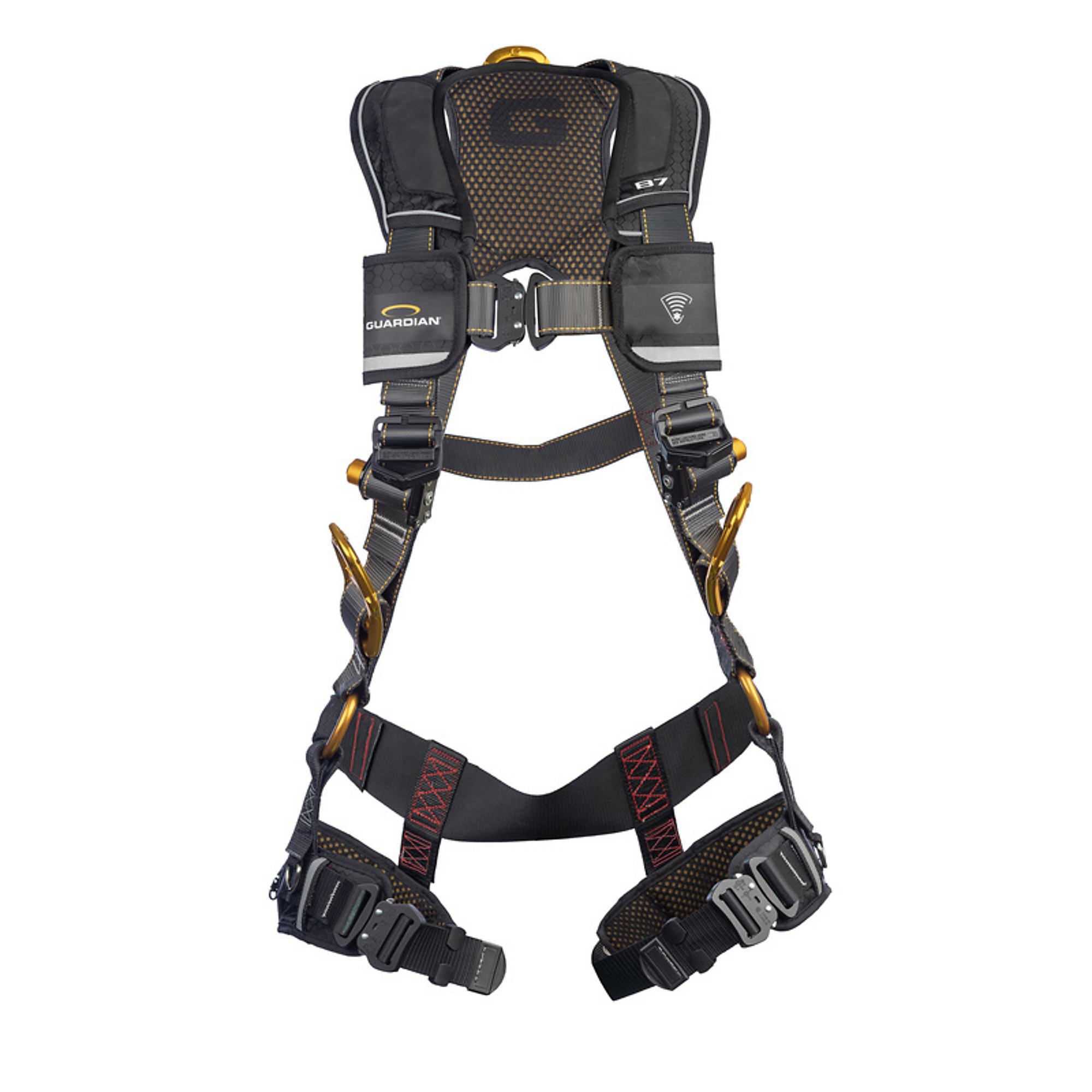 Guardian, B7 Harness, S, Hip D-Ring, QC Chest/QC Leg, Weight Capacity 420 lb, Harness Size S, Model 3740037
