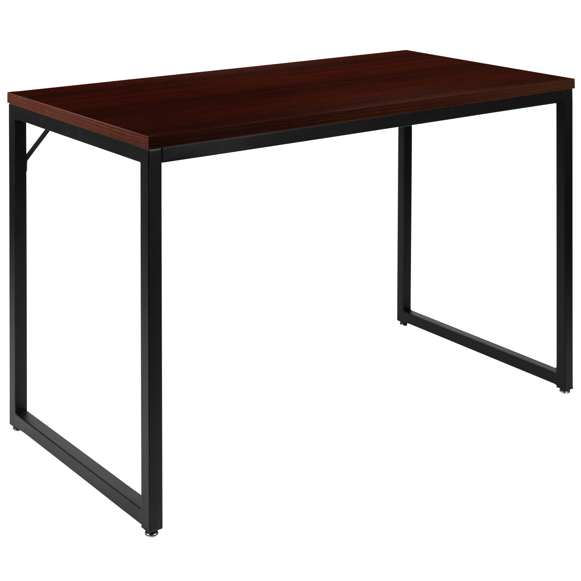 Flash Furniture, 47Inch L Commercial Industrial Office Desk in Mahogany, Width 47.25 in, Height 29.5 in, Depth 23.5 in, Model GCGF15612MHG
