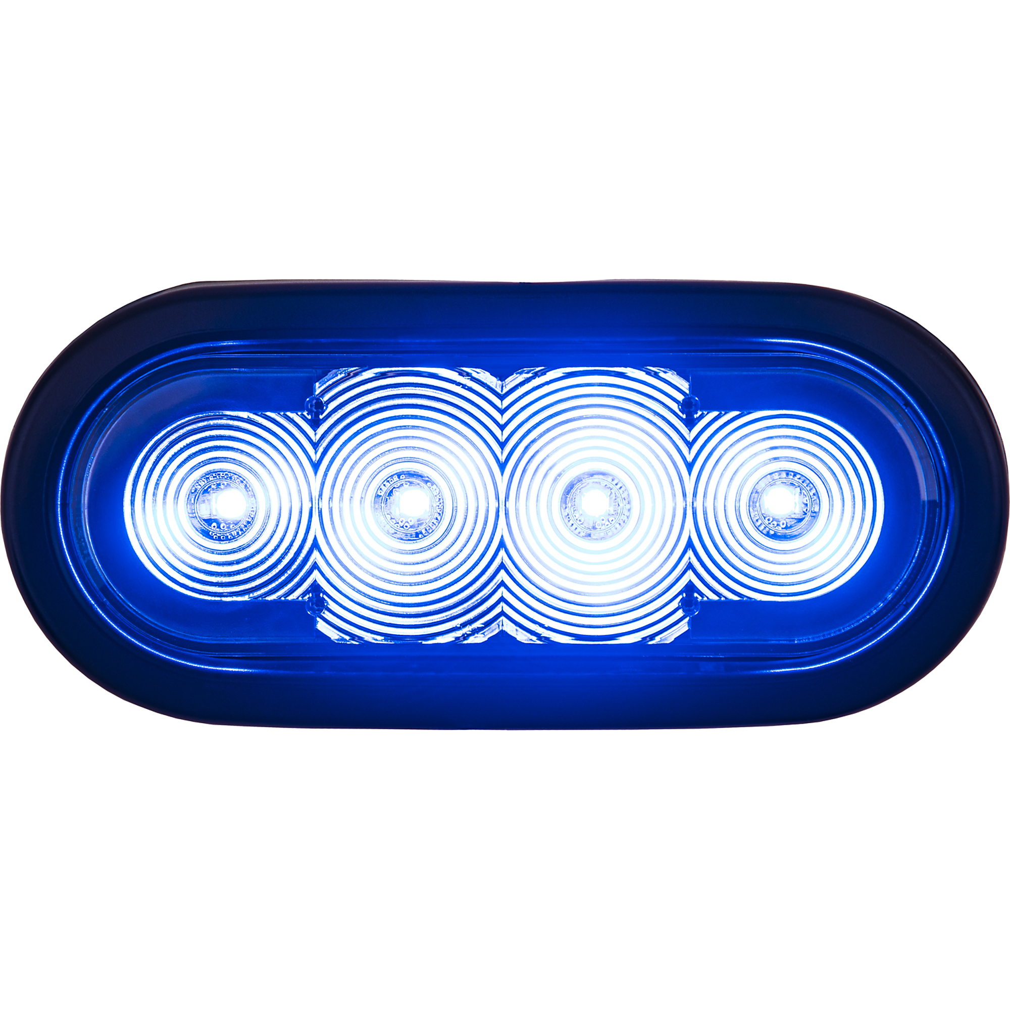 Buyers Products, 6Inch LED Oval Strobe Light w/ Blue LEDs, Light Type LED, Lens Color Clear, Included (qty.) 1 Model SL62CB