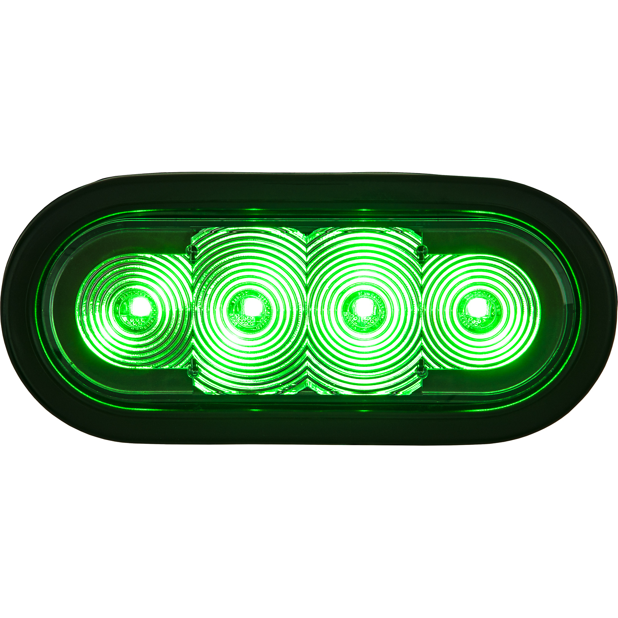 Buyers Products, 6Inch LED Oval Strobe Light w/ Green LEDs, Light Type LED, Lens Color Clear, Included (qty.) 1 Model SL62GO