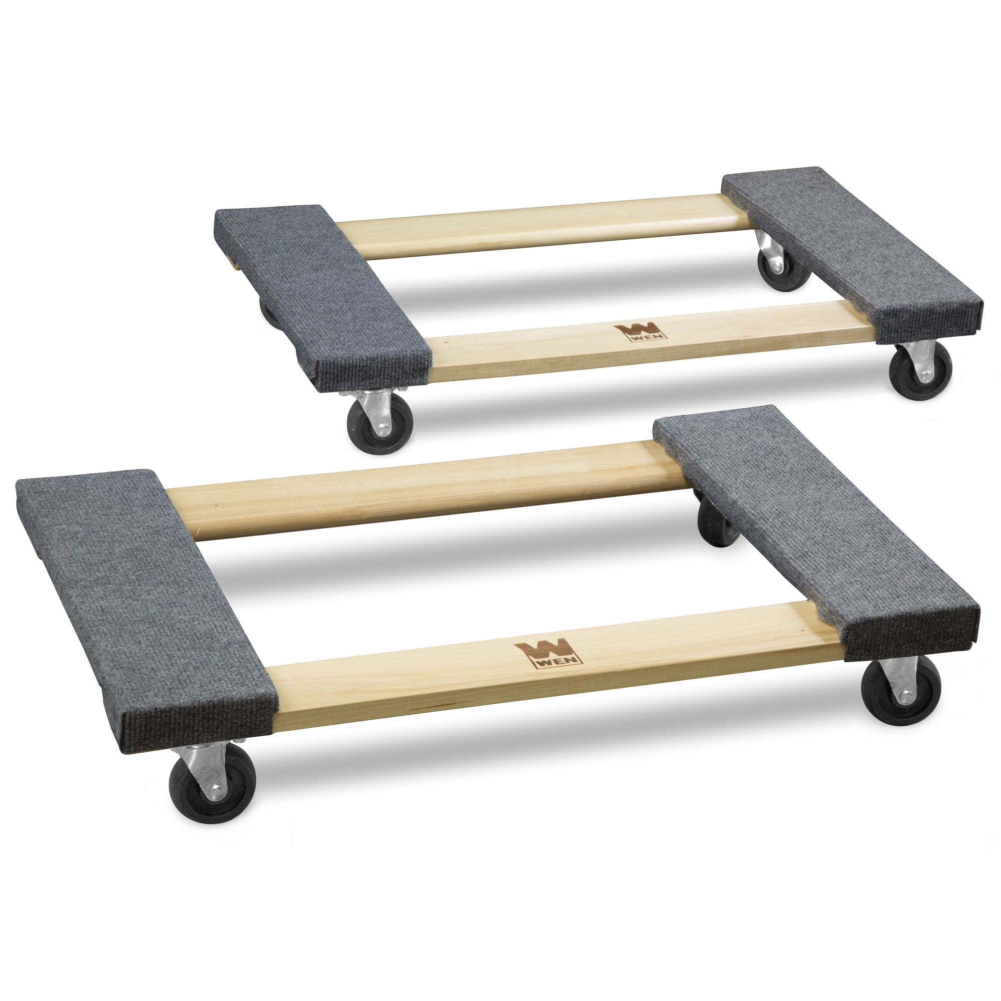 WEN, 1320-Pound Capacity 18Inchx30Inch Movers Dolly, 2-Pack, Capacity 1320 lb, Frame Material Hardwood, Single, Pair, or Set Pair, Model 721830