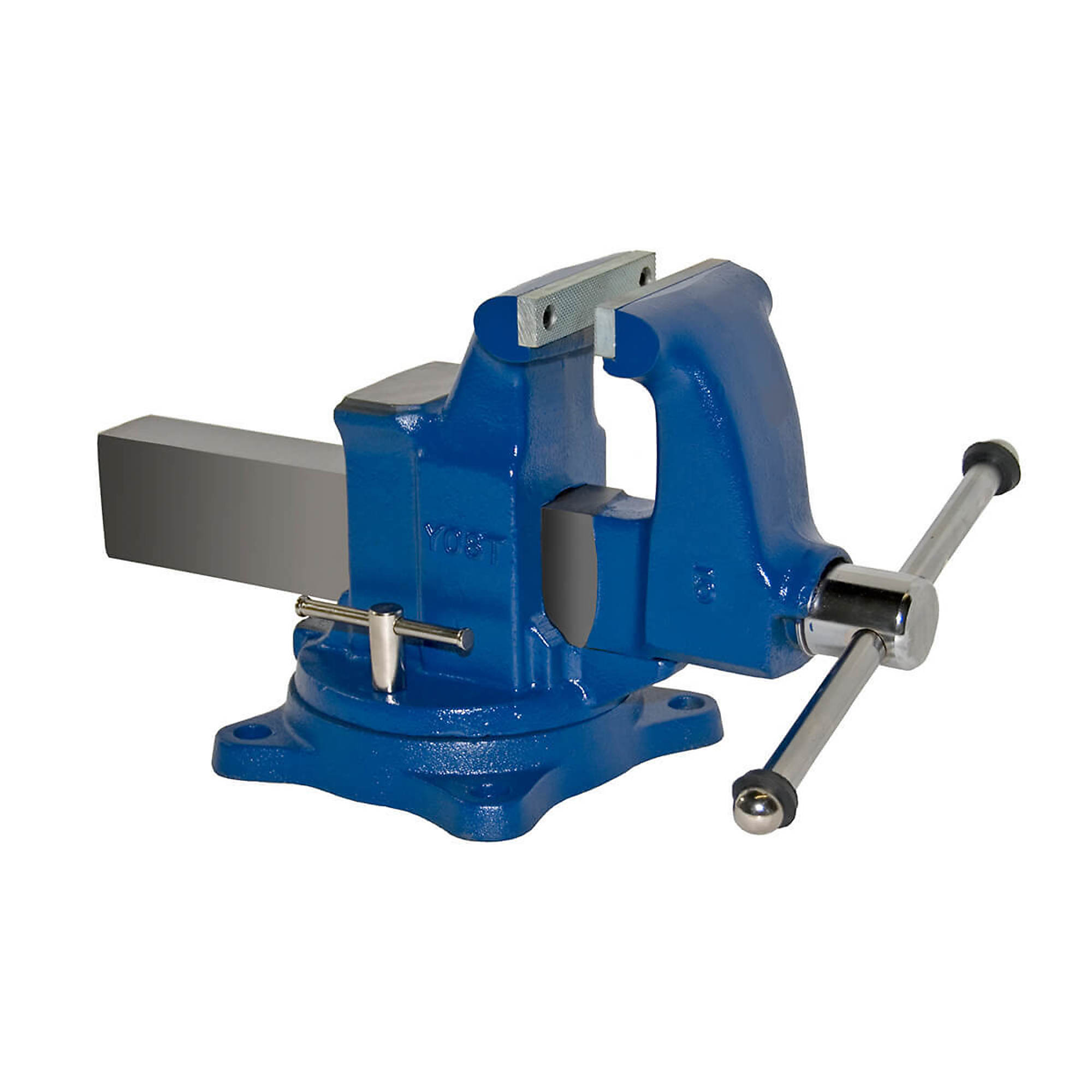 Yost Vises, 5Inch HD Vise Swivel Base, Jaw Width 5 in, Jaw Capacity 8 in, Material Ductile Iron, Model 205