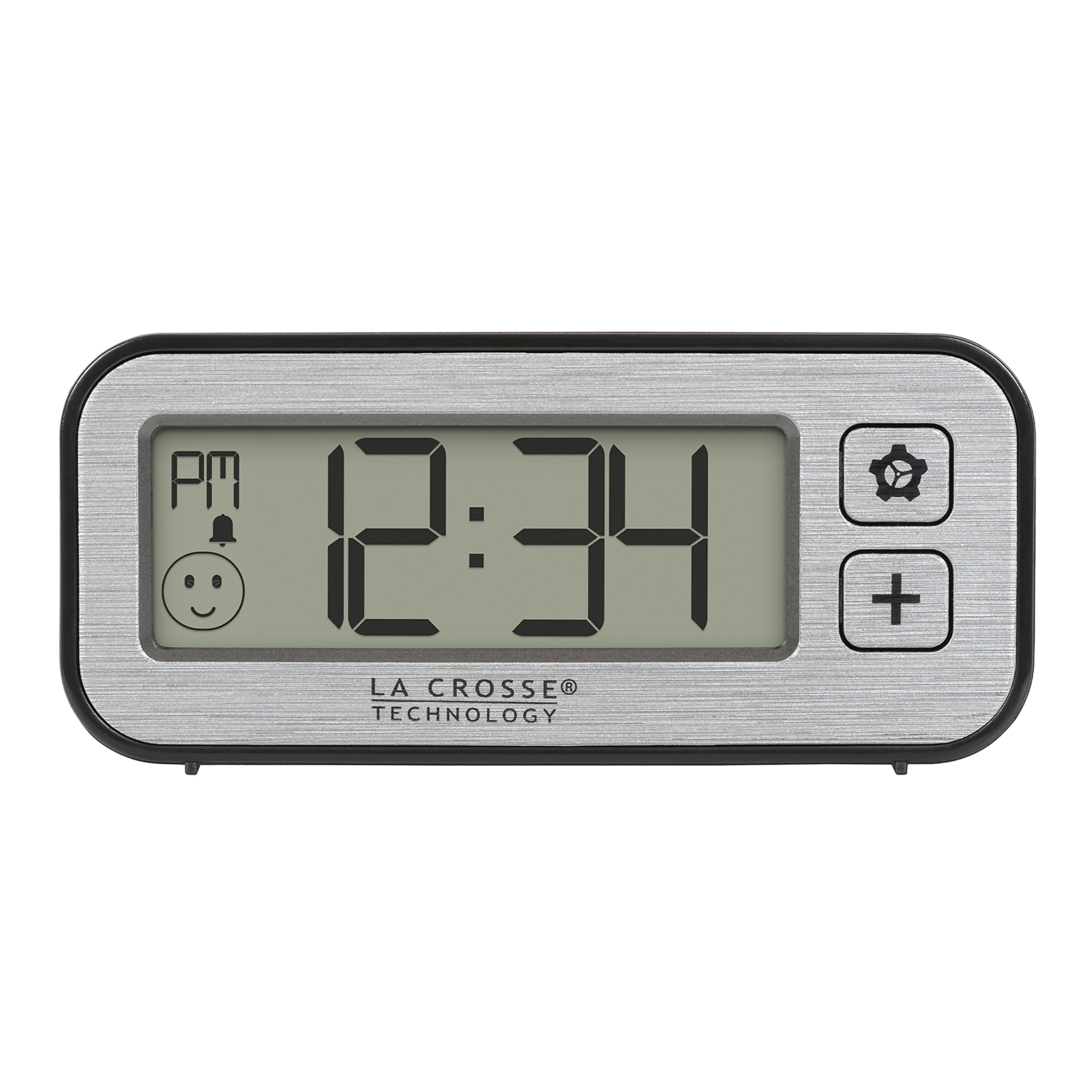 LaCrosse Technology, Mini Digital Clock w/ Comfort Meter Indoor Temp and Humidity, Display Type Digital, Model 513-148-TBP