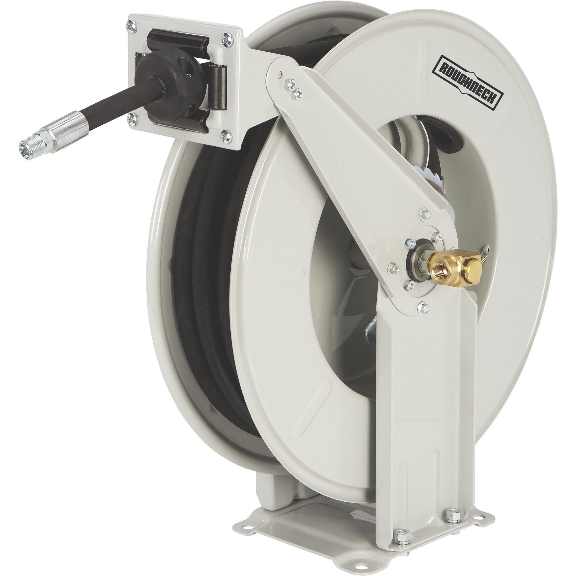 Roughneck Heavy-Duty Oil Hose Reel with 3/8Inch x 50ft. Hose