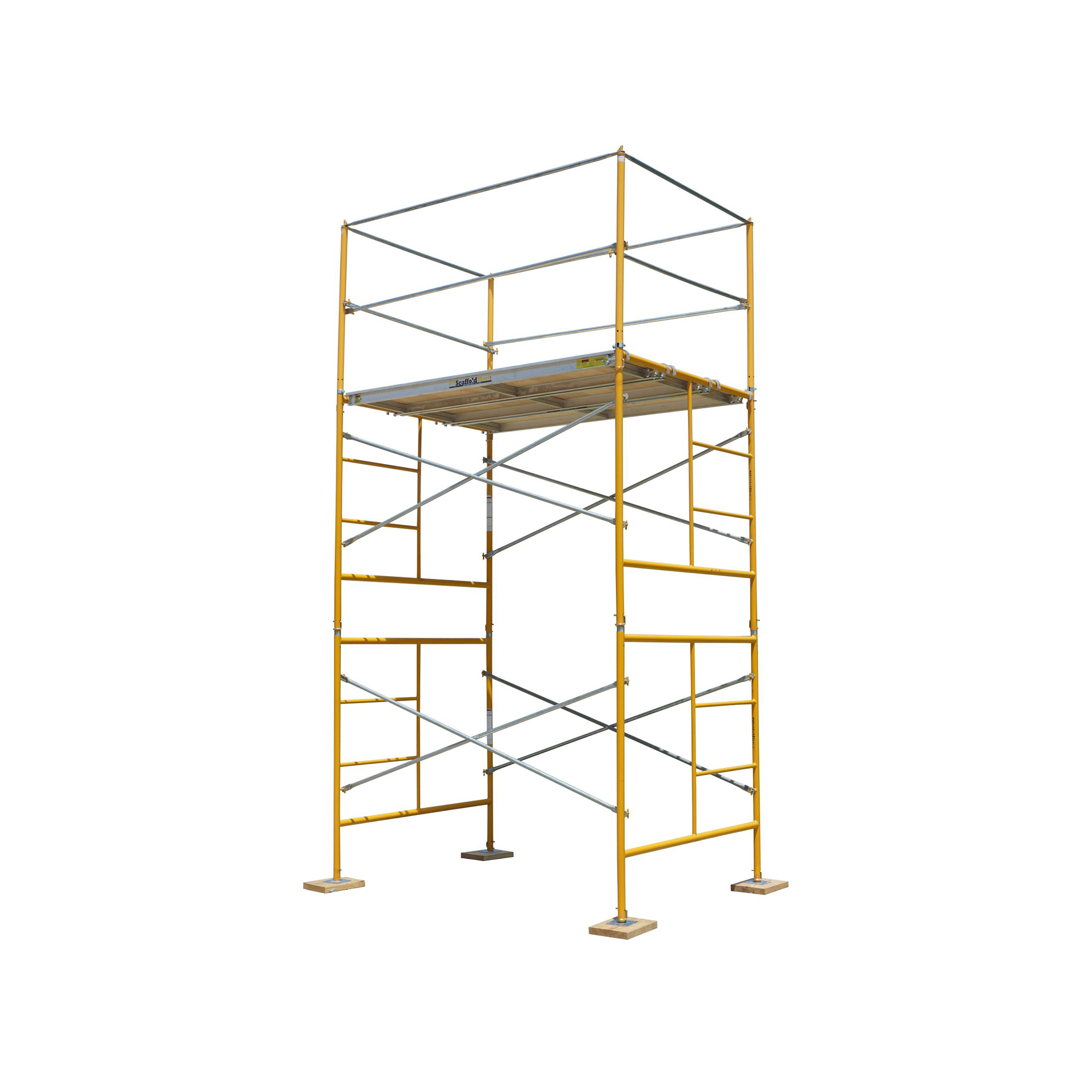 ScaffoldMart, 11ft. Stationary Tower Package, Capacity 2480 lb, Frame Material Steel, Max. Platform Height 5 ft, Model BB11S