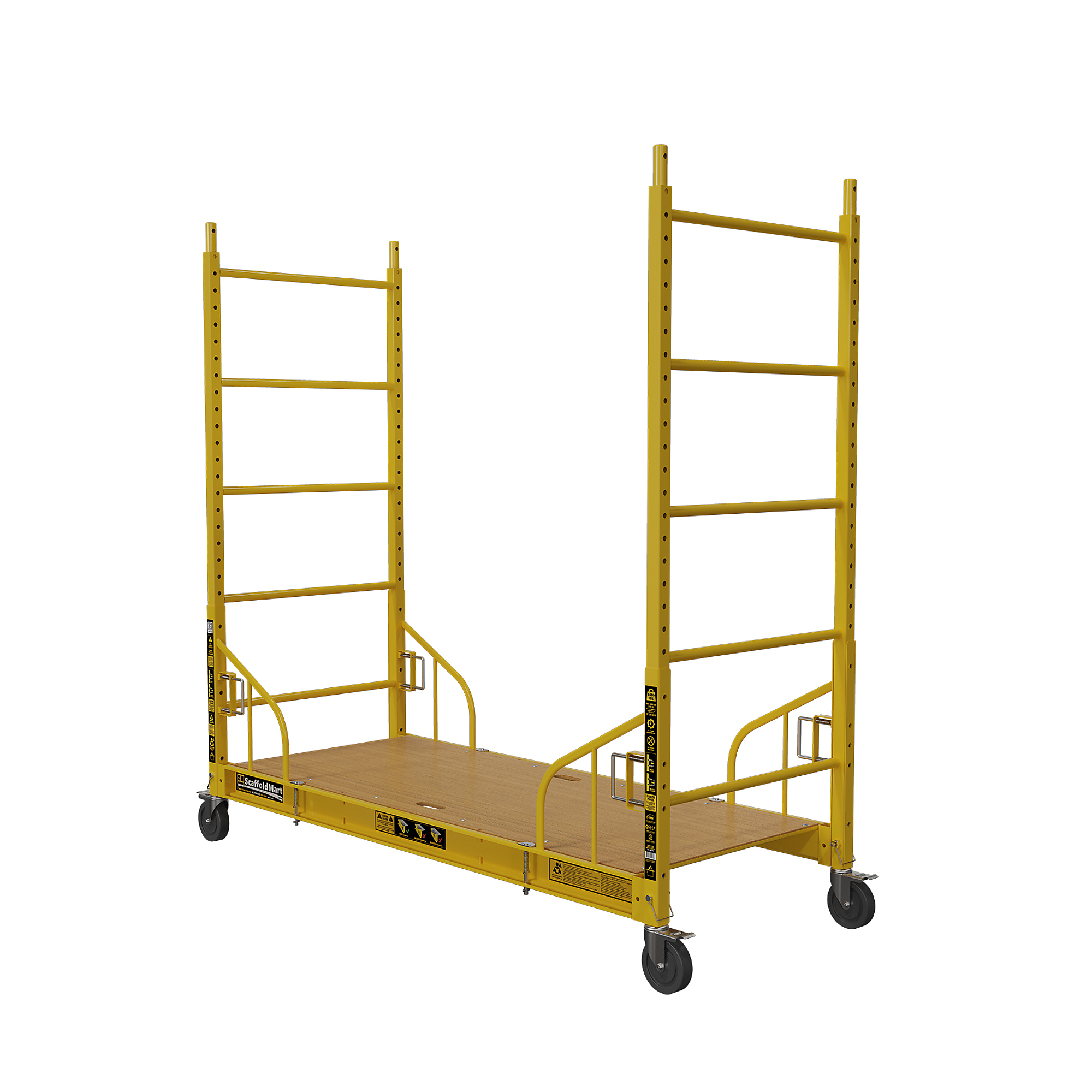 ScaffoldMart, 6ft. Reversible Baker Scaffold, Capacity 1000 lb, Frame Material Steel, Max. Platform Height 6 ft, Model MFSET6R23