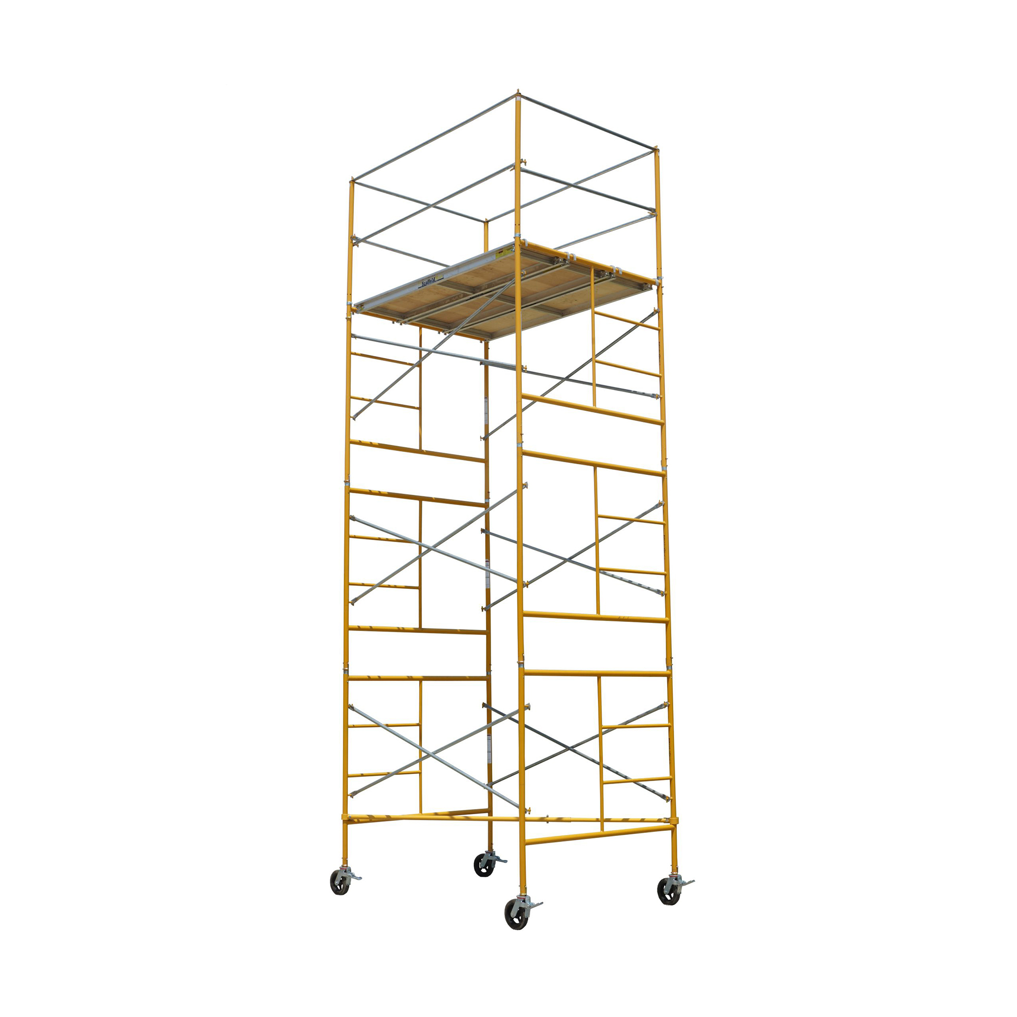 ScaffoldMart, 16ft. Rolling Tower Package, Capacity 2100 lb, Frame Material Steel, Max. Platform Height 16 ft, Model BB16R