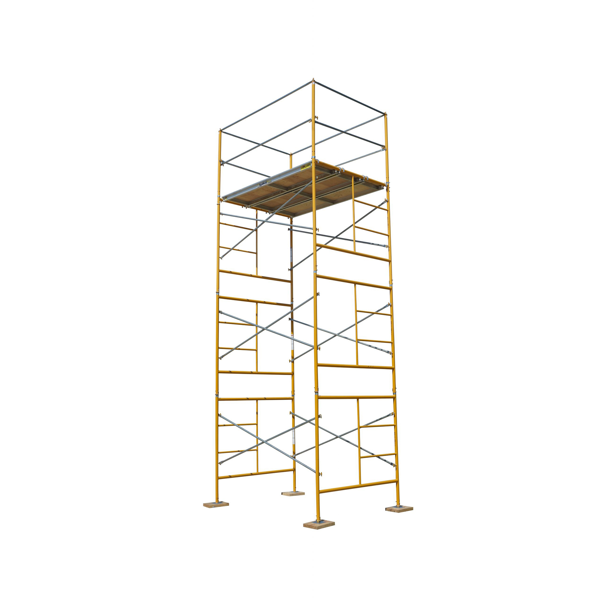ScaffoldMart, 16ft. Stationary Tower Package, Capacity 2100 lb, Frame Material Steel, Max. Platform Height 16 ft, Model BB16S