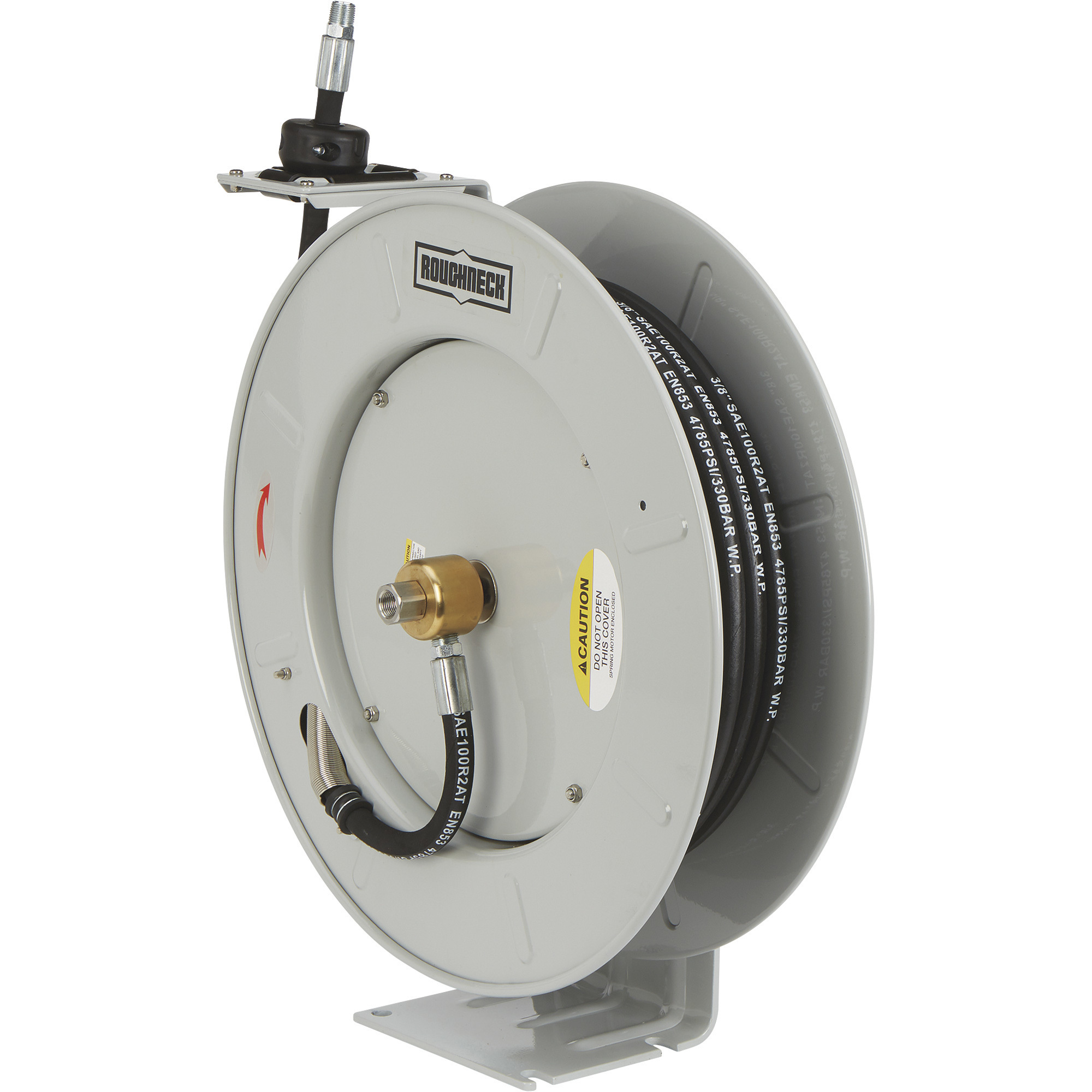 Roughneck Grease Hose Reel, 3/8Inch x 50ft. Hose