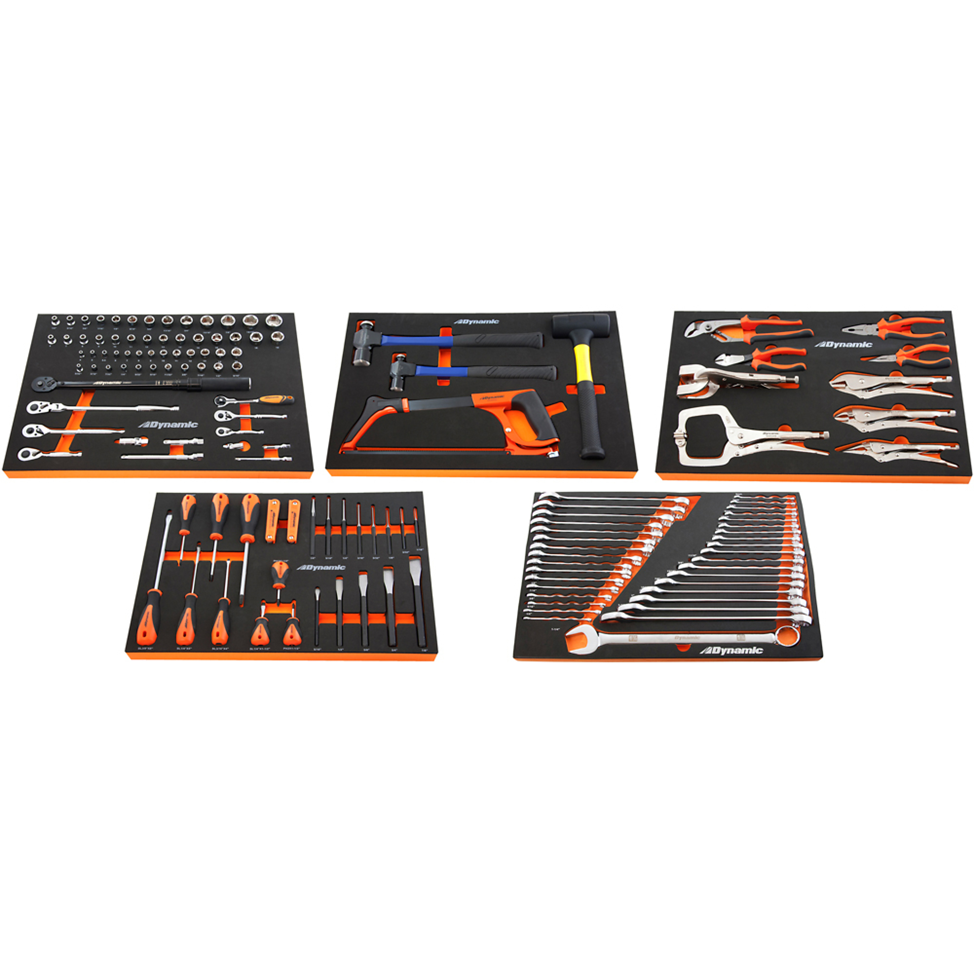 125 Piece Auto Mechanic Set Bundle, Tools Only, Pieces (qty.) 125 Model - Dynamic Tools D096004-TO