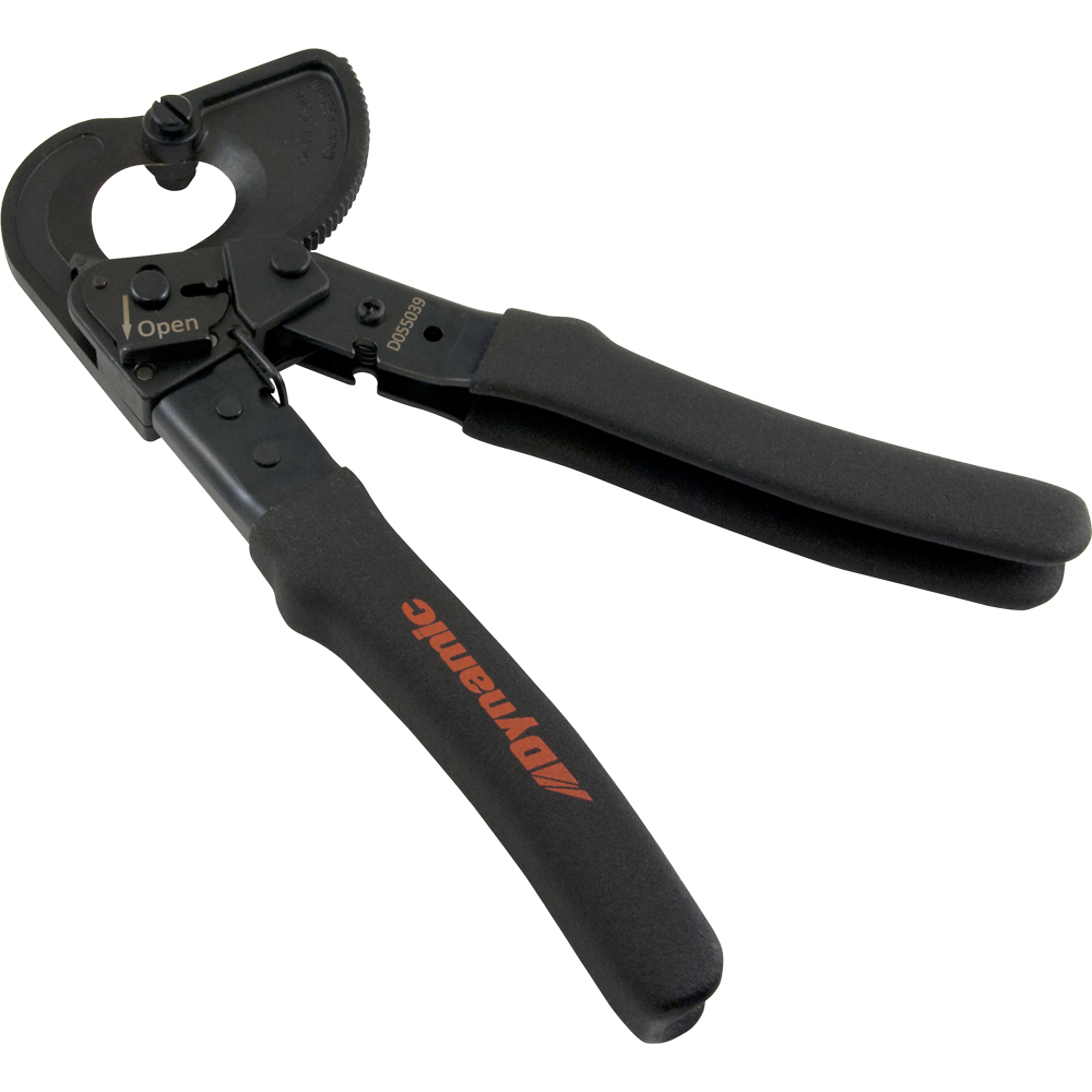 Dynamic Tools, Ratcheting Cable Cutter, 10Inch Long, Blade Size 2 in, Tool Length 10 in, Model D055039