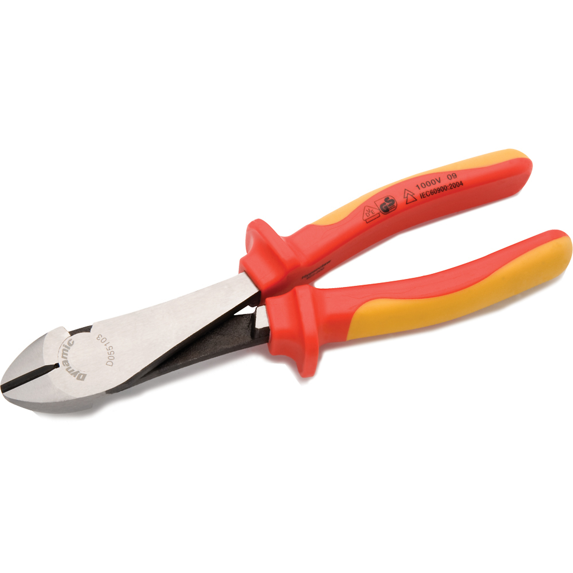 Dynamic Tools, 8Inch Diagonal Cutting Pliers, 1000V Insulated, Blade Size 0.75 in, Tool Length 8 in, Model D055103