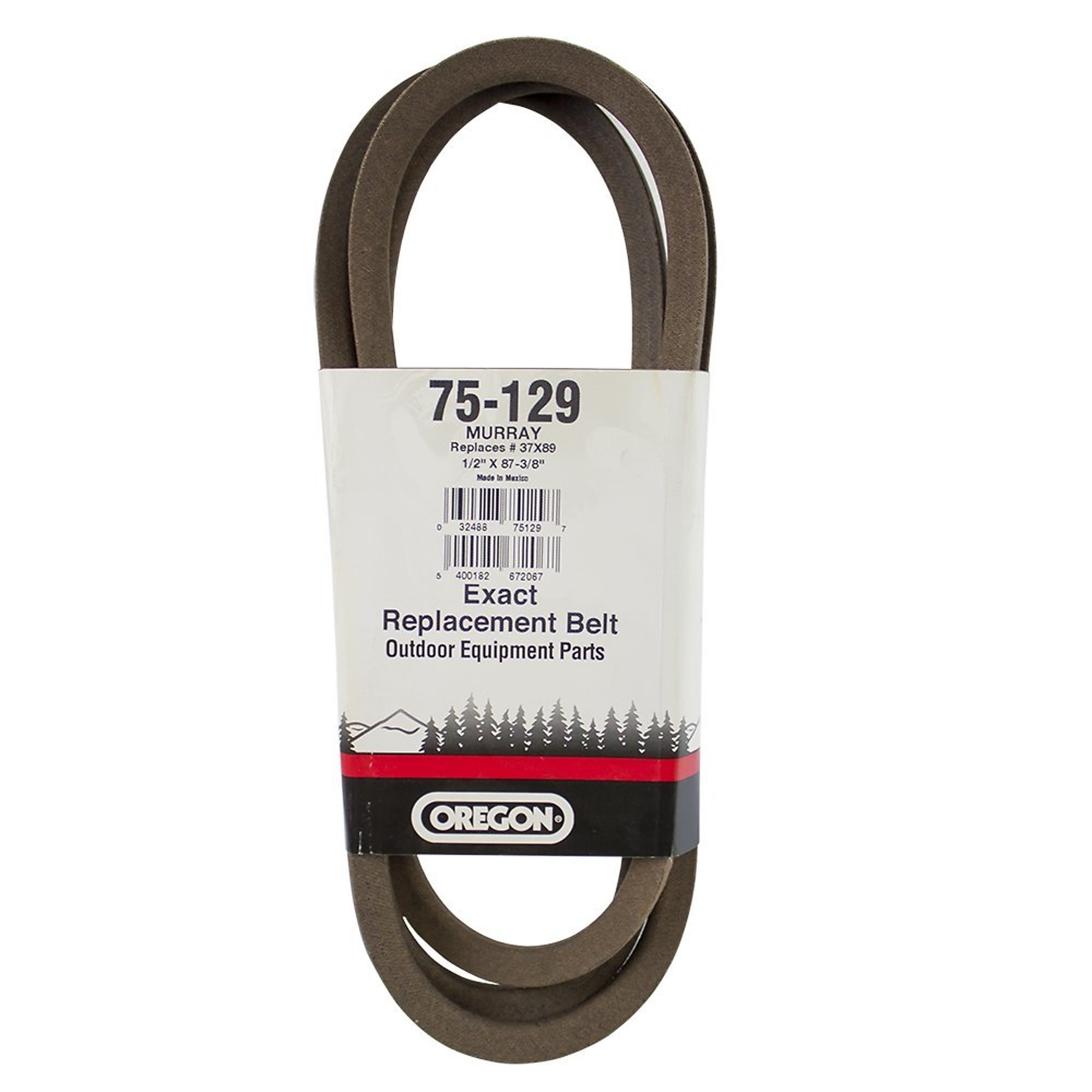 Oregon, Belt, Premium Replacement, Murray and more, Length 87.38 in, Width 1/2 in, Model 75-129