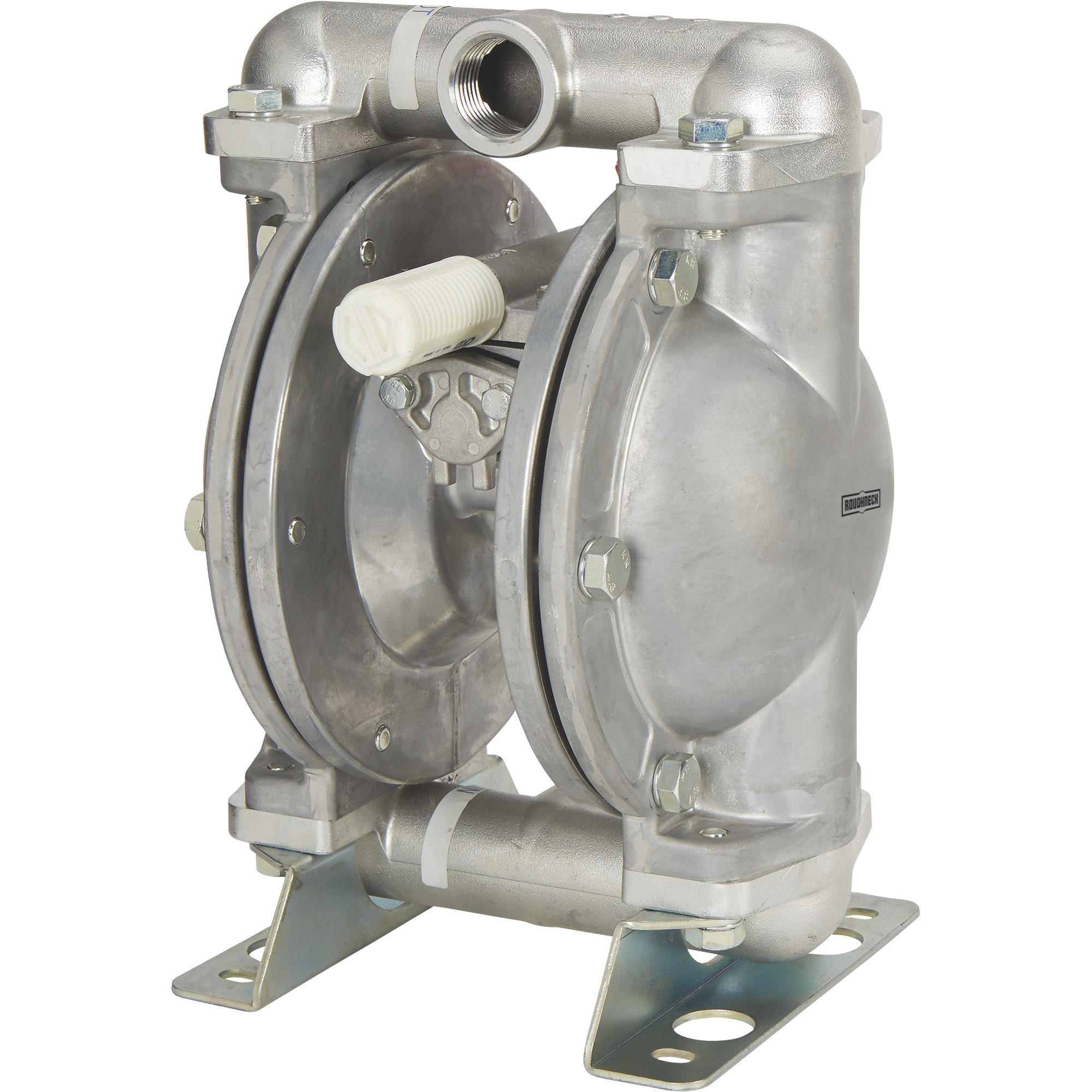 Roughneck Air-Operated Double Diaphragm Pump, 1Inch Ports, 37 GPM, Aluminum