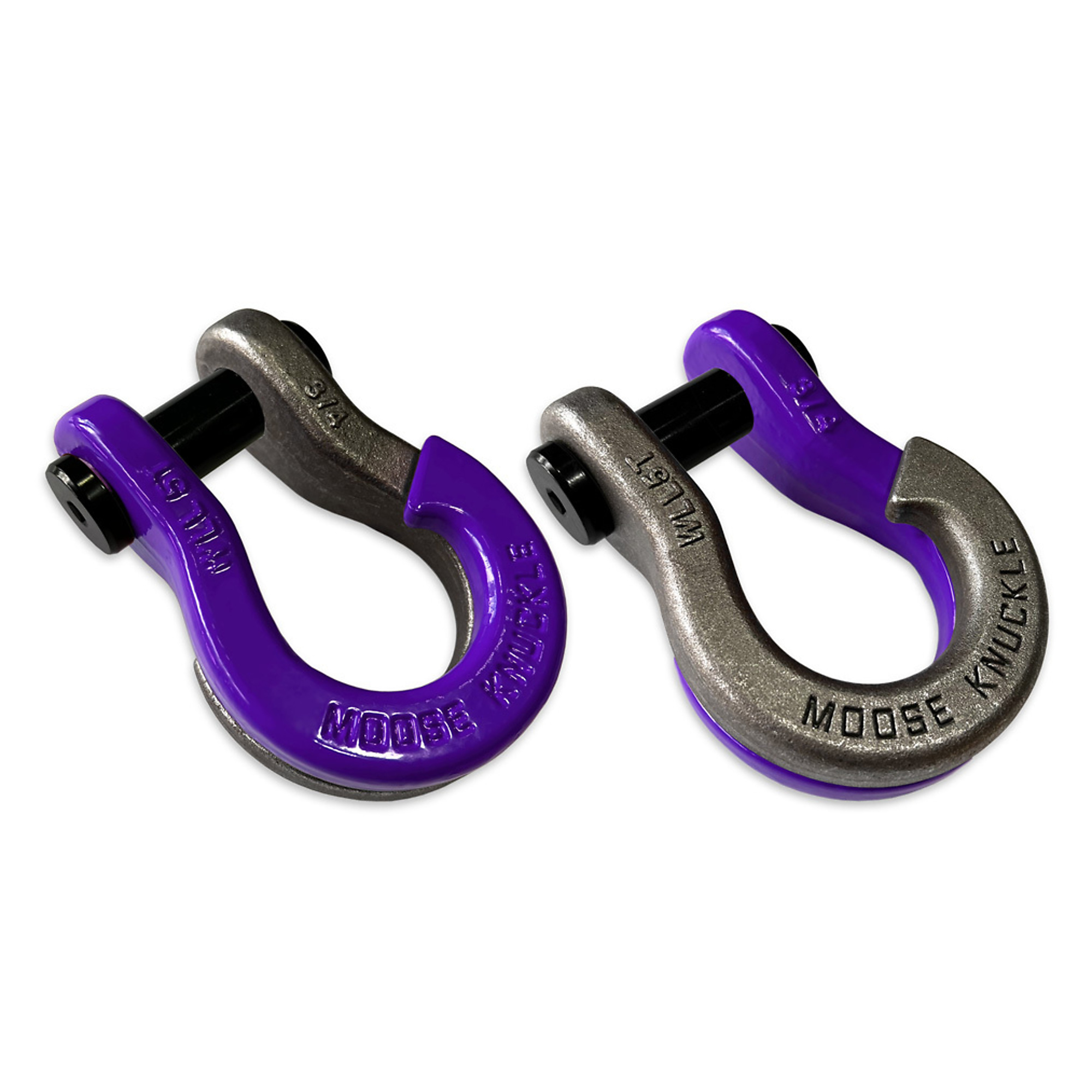 Moose Knuckle Offroad, 3/4 Jowl SplitShackle Grape Escape / Raw Dog, Working Load Limit 10000 lb, Model FN000020-065