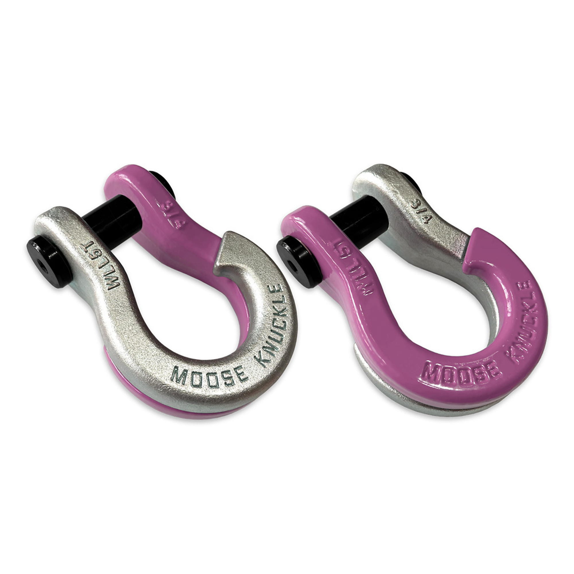 Moose Knuckle Offroad, 3/4 Jowl Split Shackle Nice Gal / Pretty Pink, Working Load Limit 10000 lb, Model FN000020-154