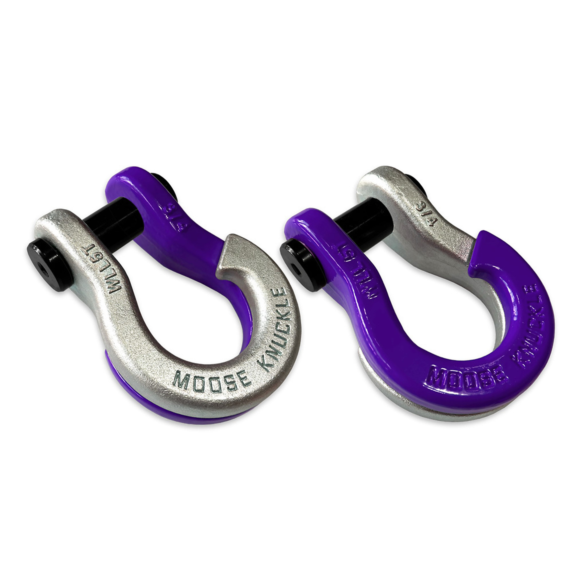 Moose Knuckle Offroad, 3/4 Jowl Split Shackle Nice Gal / Grape Escape, Working Load Limit 10000 lb, Model FN000020-148