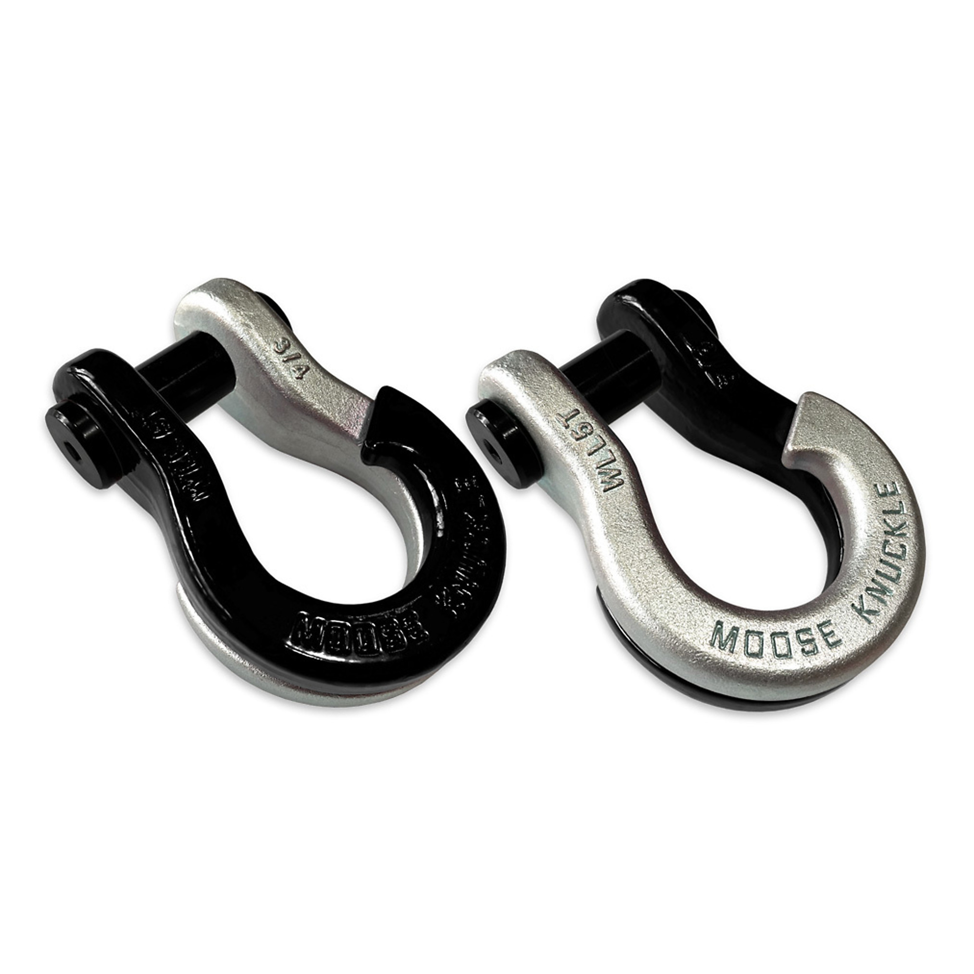 Moose Knuckle Offroad, 3/4 Jowl Split Shackle Black Hole / Nice Gal, Working Load Limit 10000 lb, Model FN000020-024