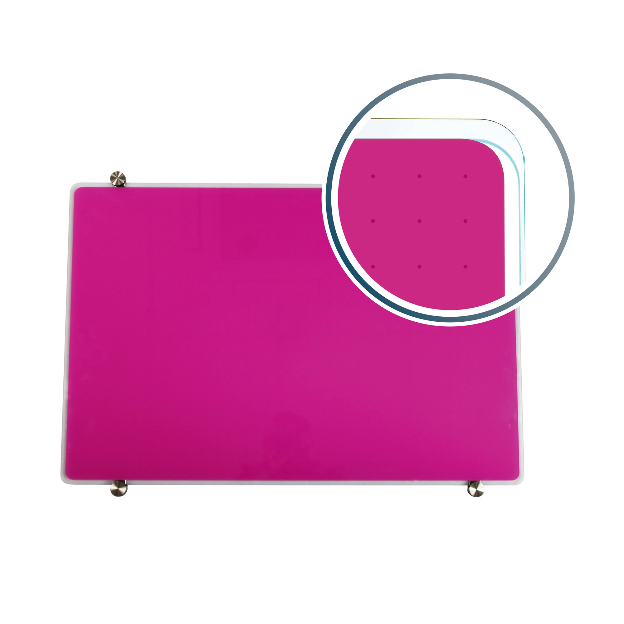 FLOORTEX Viztex , Glacier Violet Grid Glass Dry Erase Board 30Inchx40Inch, Color Finish Other, Model FCVGM3040VG