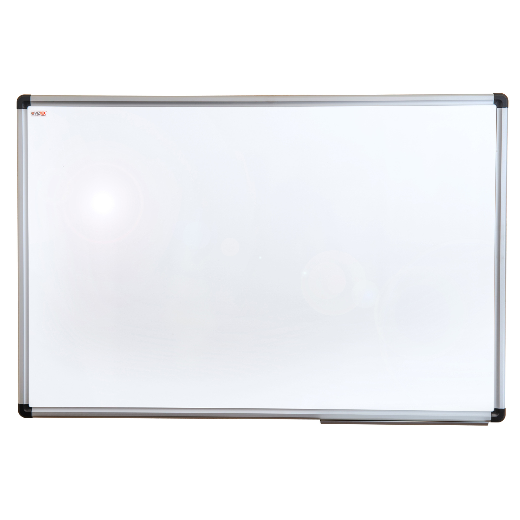 FLOORTEX Viztex , Porcelain Dry Erase Board; Aluminium Frame 24Inchx36Inch, Color Finish White, Model FCVPM3624A