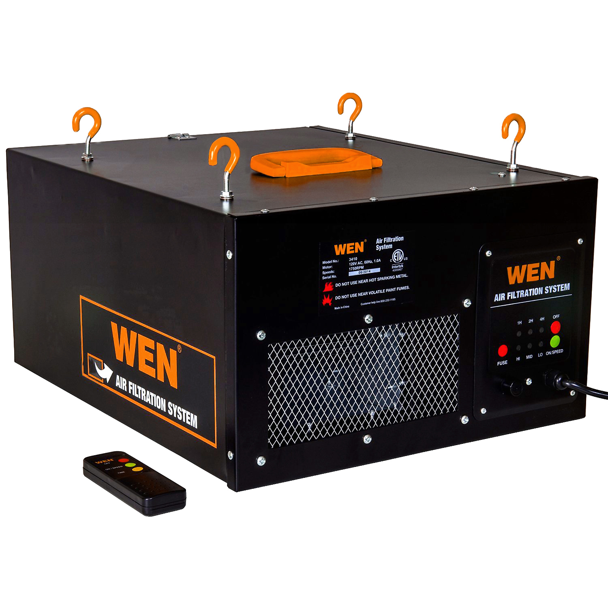 WEN, 3-Speed Remote-Controlled Air Filtration System, Model 3410