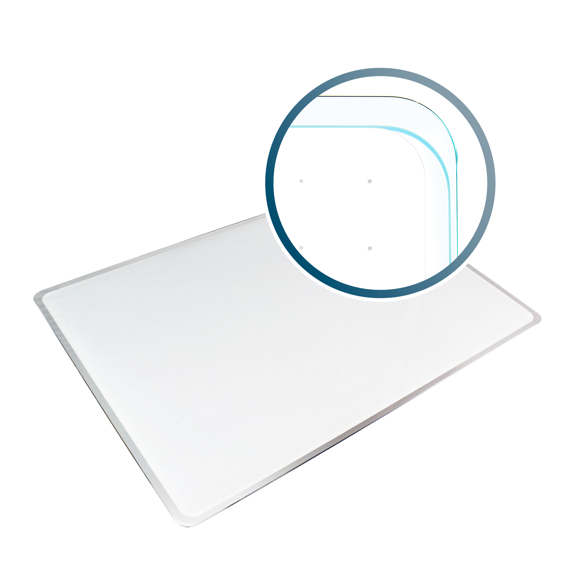 FLOORTEX Viztex , Glacier White Grid Glass Dry Erase Board 30Inch x 40Inch, Color Finish White, Model FCVGM3040WG