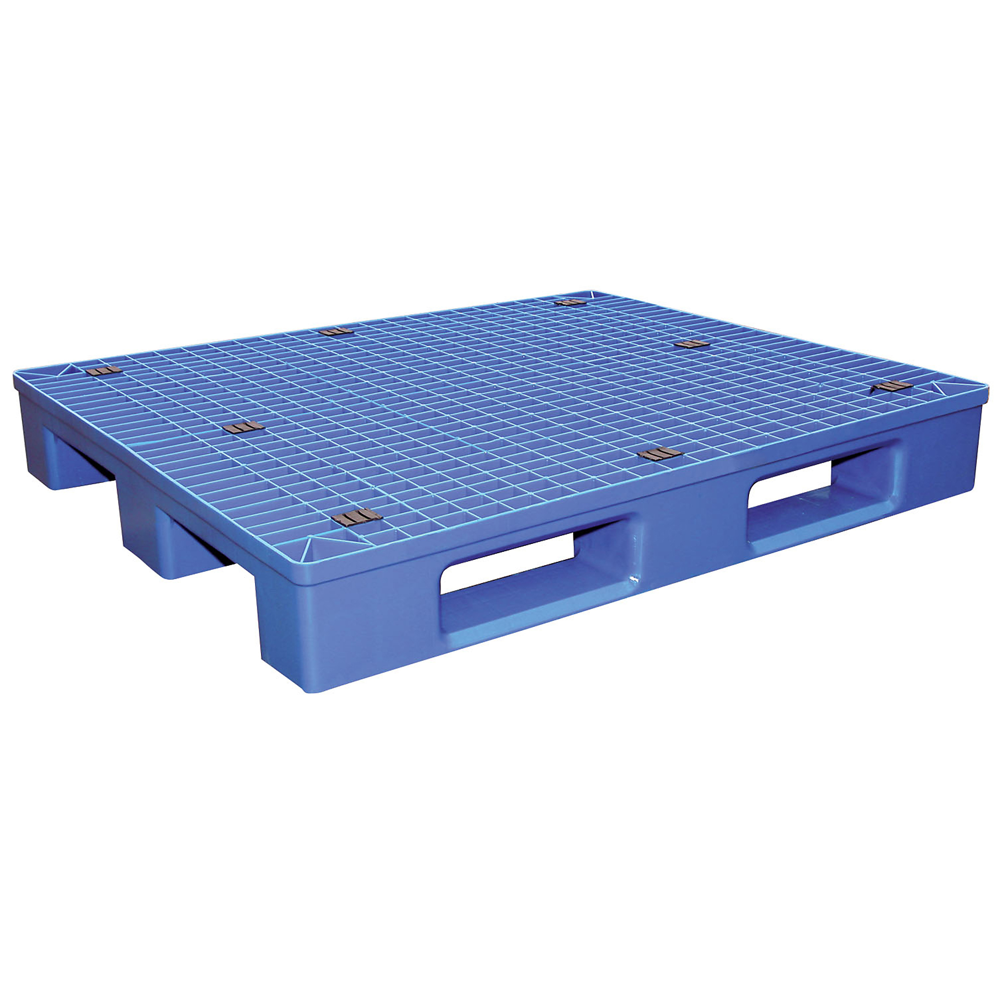 Vestil, 48x40 Blue Poly Pallet 8.8K, Length 47 in, Width 39.25 in, Height 6.5 in, Model PLPS-4840