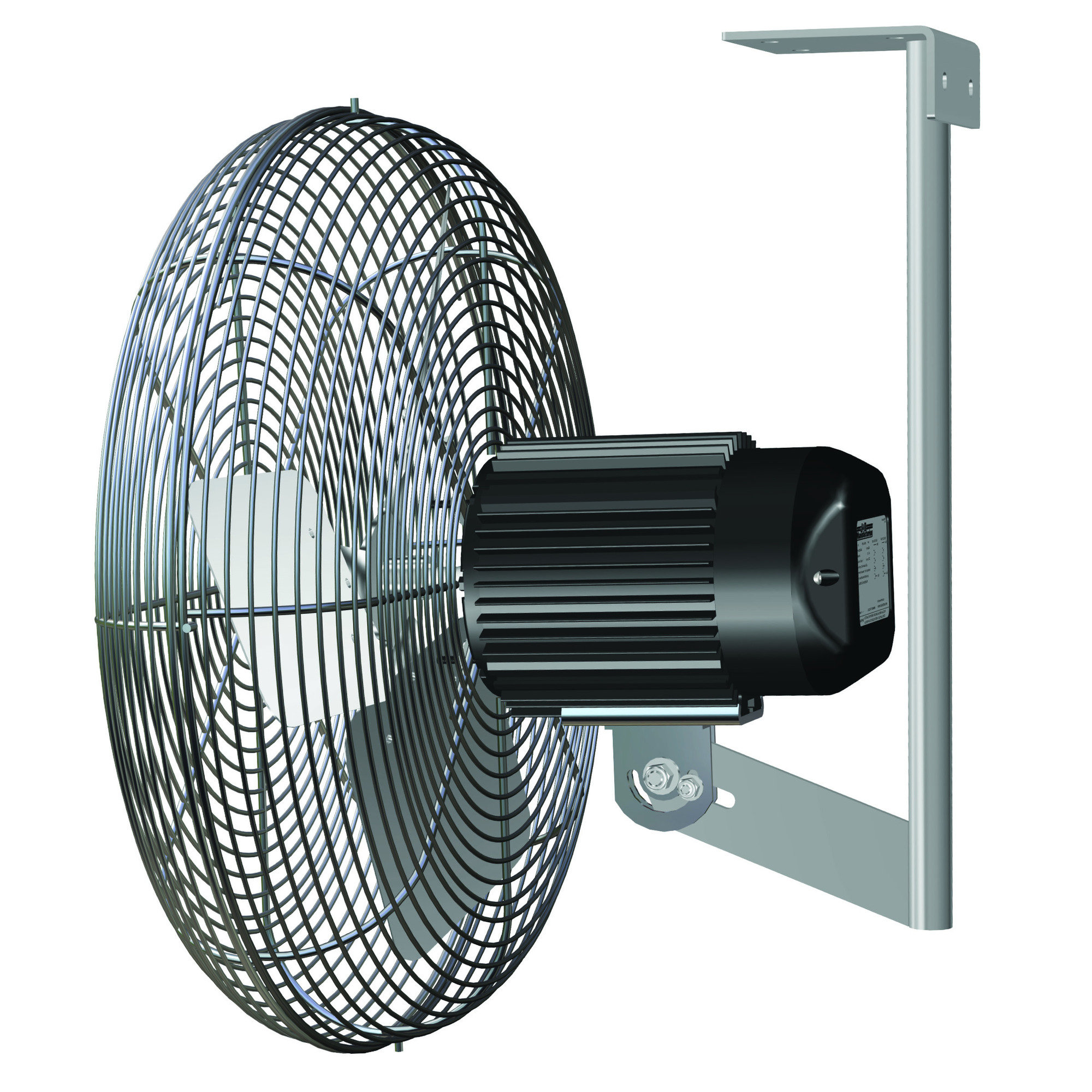 J&D Mfg., 20â Bakt Fan,Stainless Steel, 115/230V, 1/3HP, 1PH, Fan Type Wall Mount, Fan Diameter 20 in, Model VDB20Ss-GS