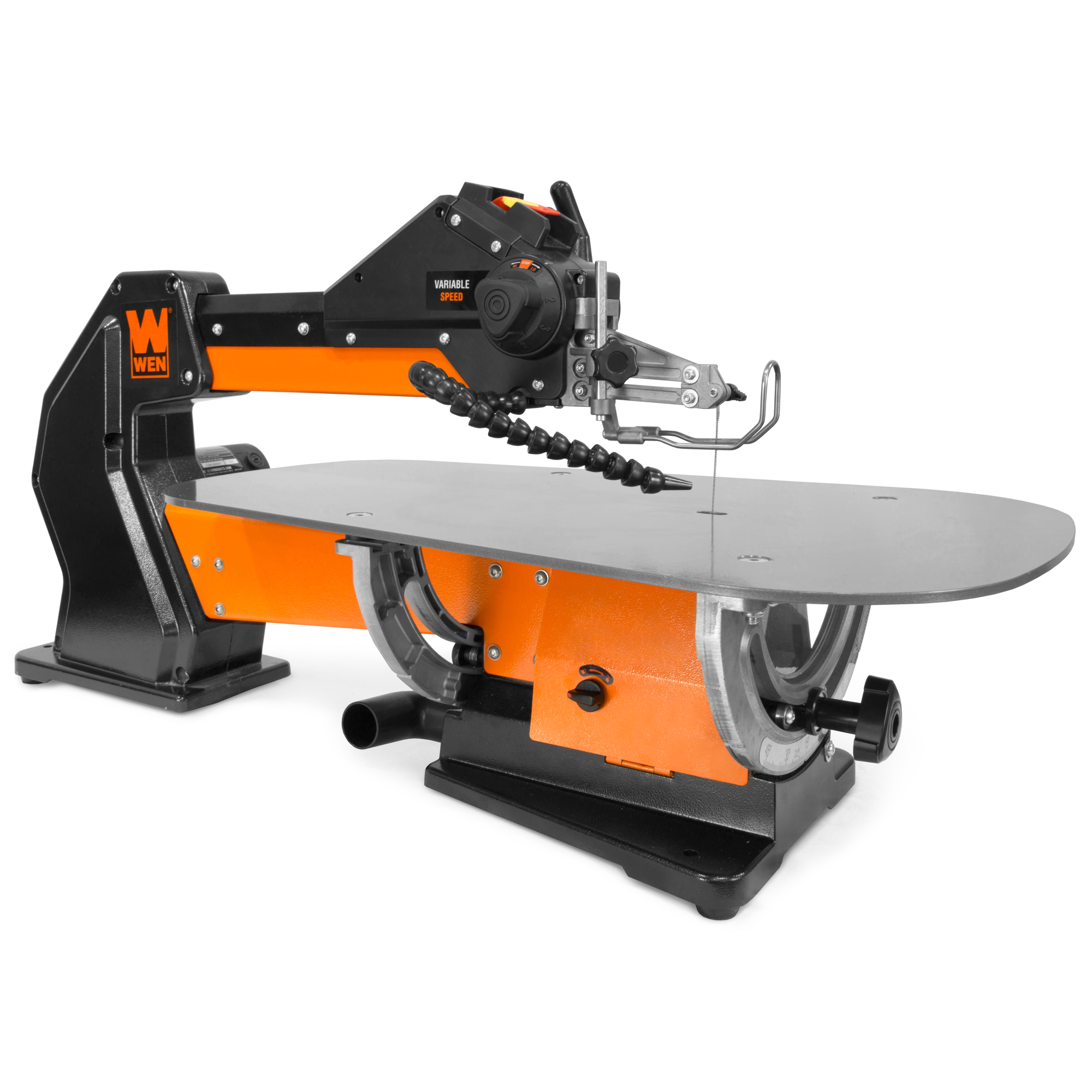 WEN, 21Inch 1.6-Amp Variable Speed Parallel Arm Scroll Saw, Throat Depth 21 in, Model LL2156