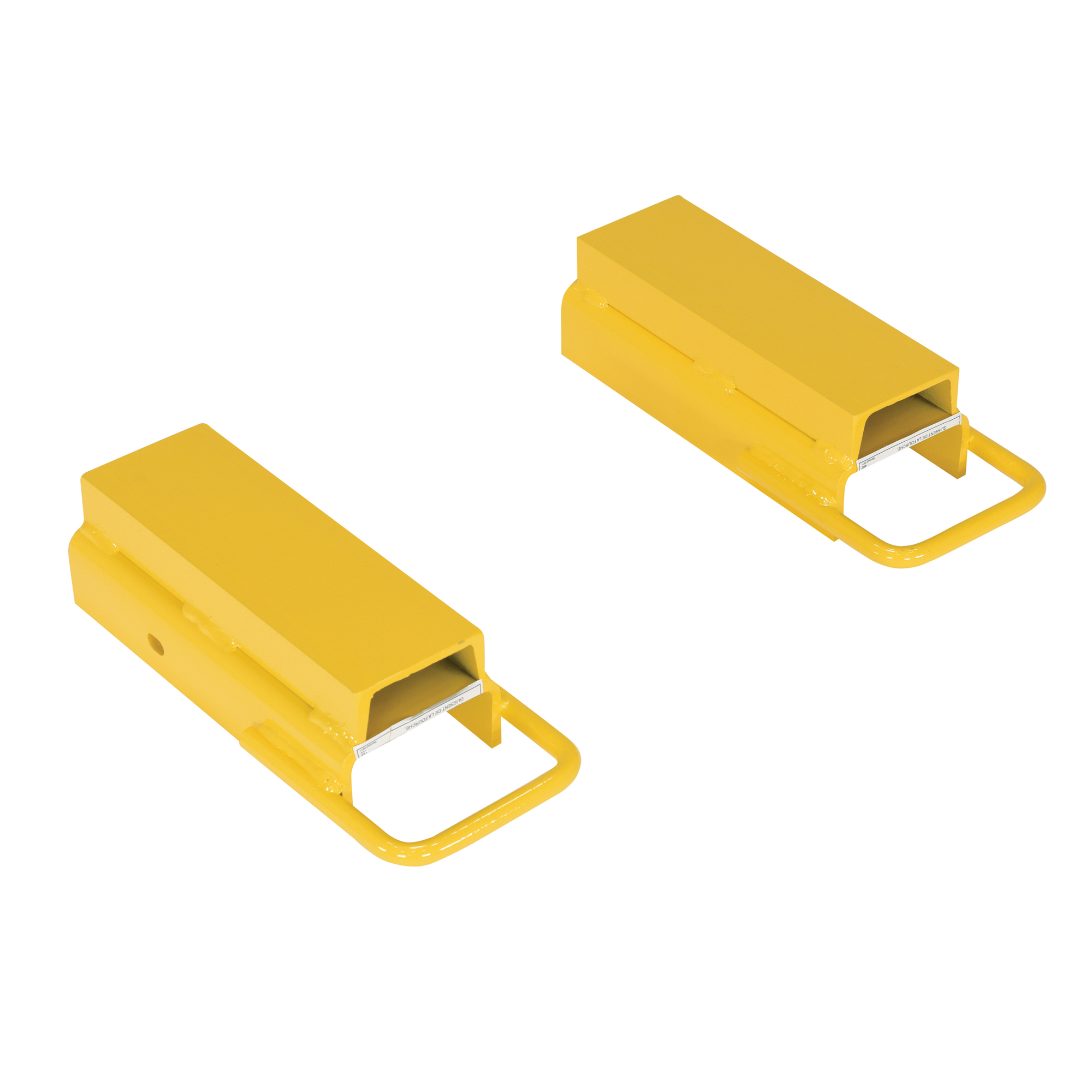 Vestil, Steel 4Inch fork rear spacer yellow, Extension Length 15.13 in, Extension Width 6.38 in, Model FRS-4-12