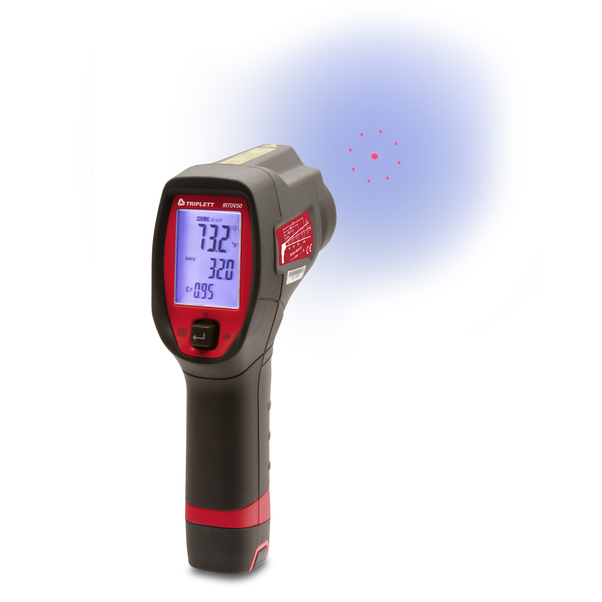 Triplett, IR Thermometer with UV Leak Detection, Model IRTUV50