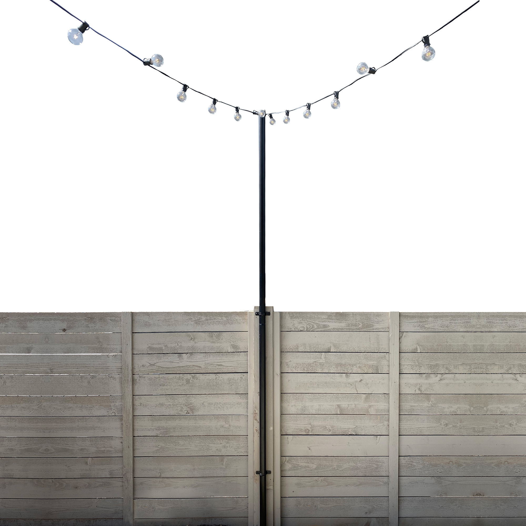 IYN, String Light Pole Stand with Mounting Brackets, Color Black, Included (qty.) 1 Model 32374
