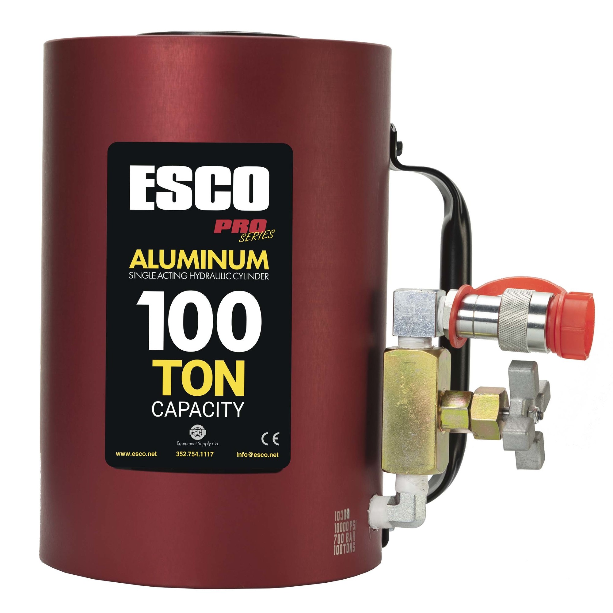 ESCO, 100 Ton Aluminum Jack, Lift Capacity 100 Tons, Model 10318