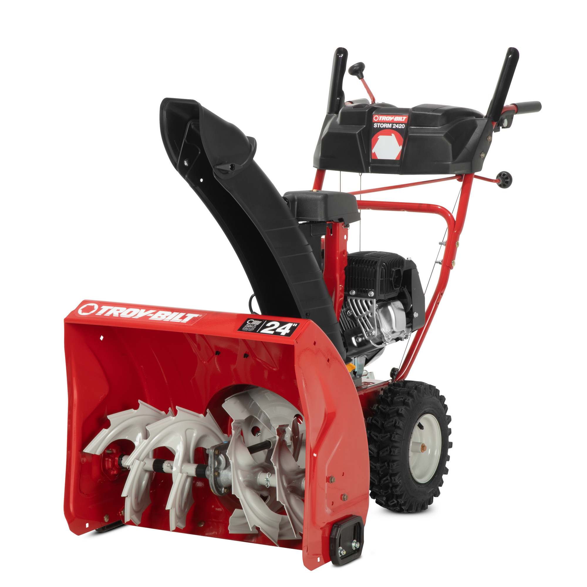 Storm 2420 24Inch 208cc Gas 2-Stage Snow Blower, Clearing Width 24 in, Engine Displacement 208 cc, Model - Troy-Bilt 31CS6KN2B66