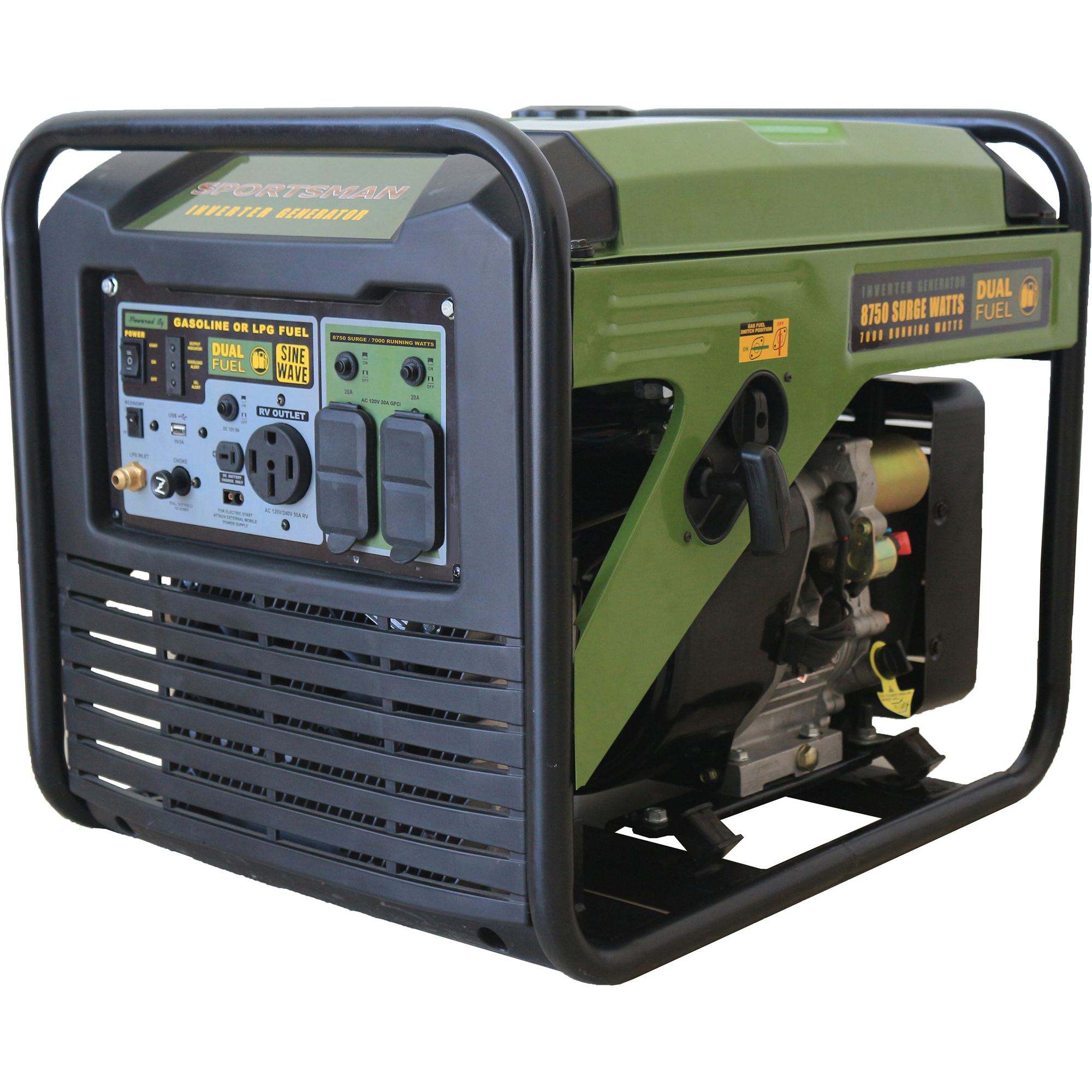Sportsman, 8750-Watt Surge Watt Inverter Portable Generator, Surge Watts 8750 Voltage 120/240 Model GEN85KIDF