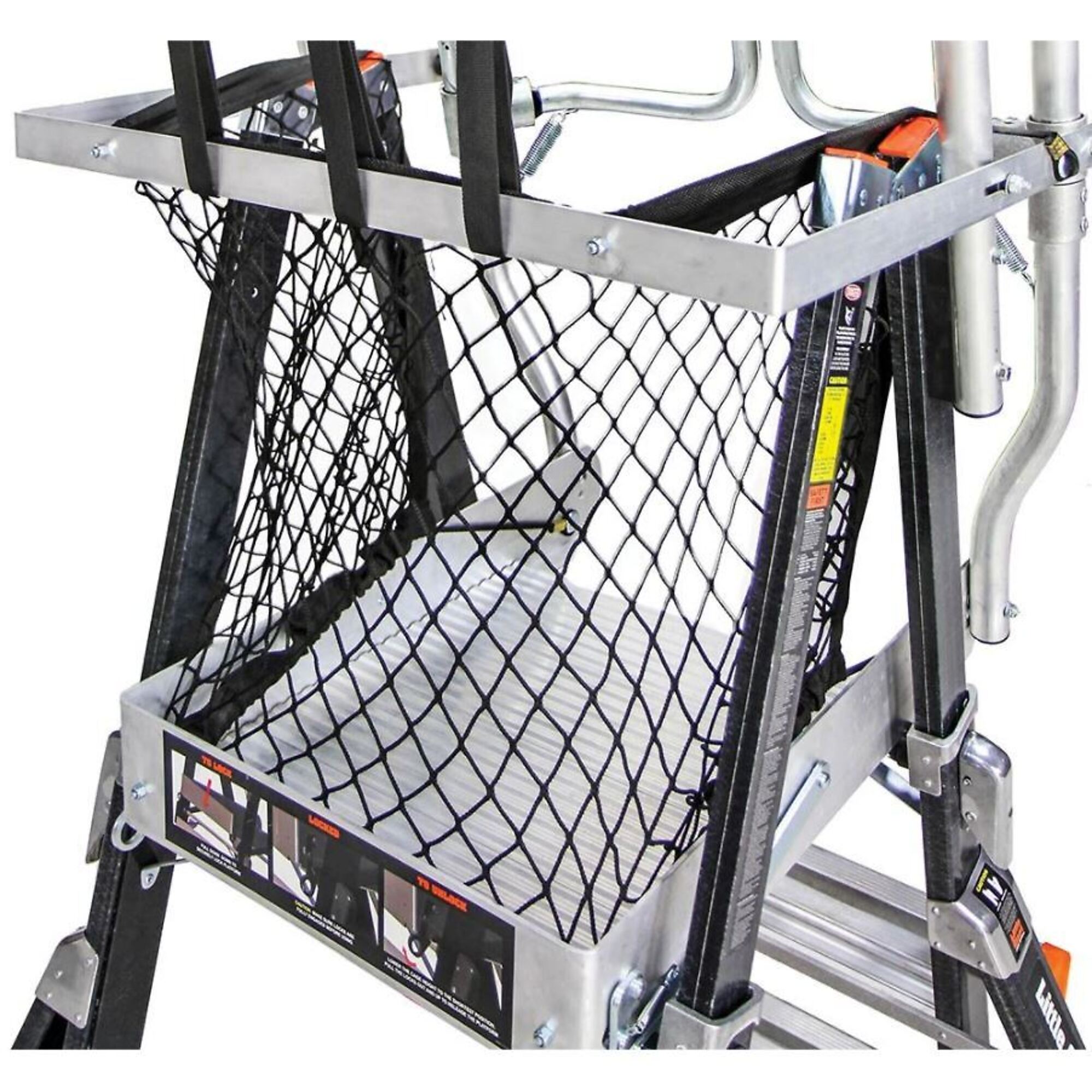 Safety Net for COMPACT CAGE Enclosed Platforms, Material Fabric, Model# - Little Giant Ladder 15077