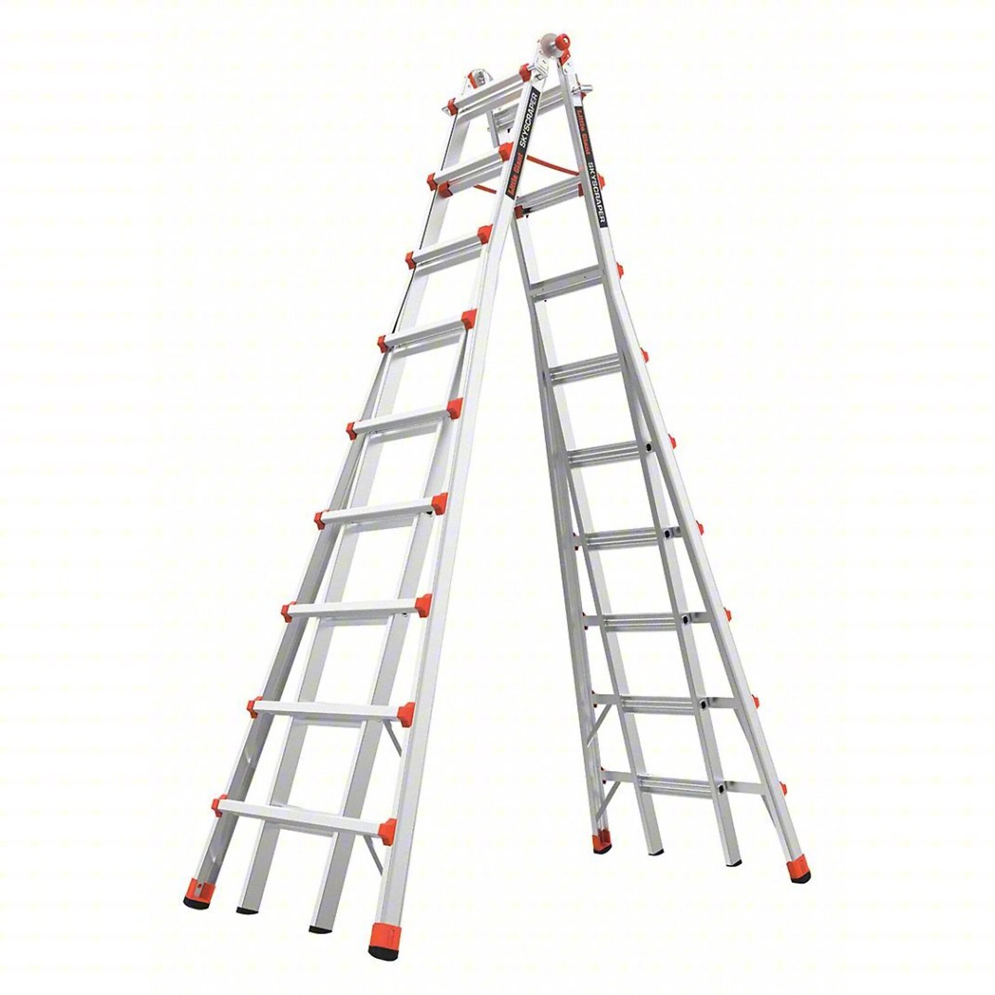 Little Giant Ladder, SKYSCRAPER 17ft. 300lb Alum Adjustable Stepladder, Height 17 ft, Capacity 300 lb, Material Aluminum, Model 10110