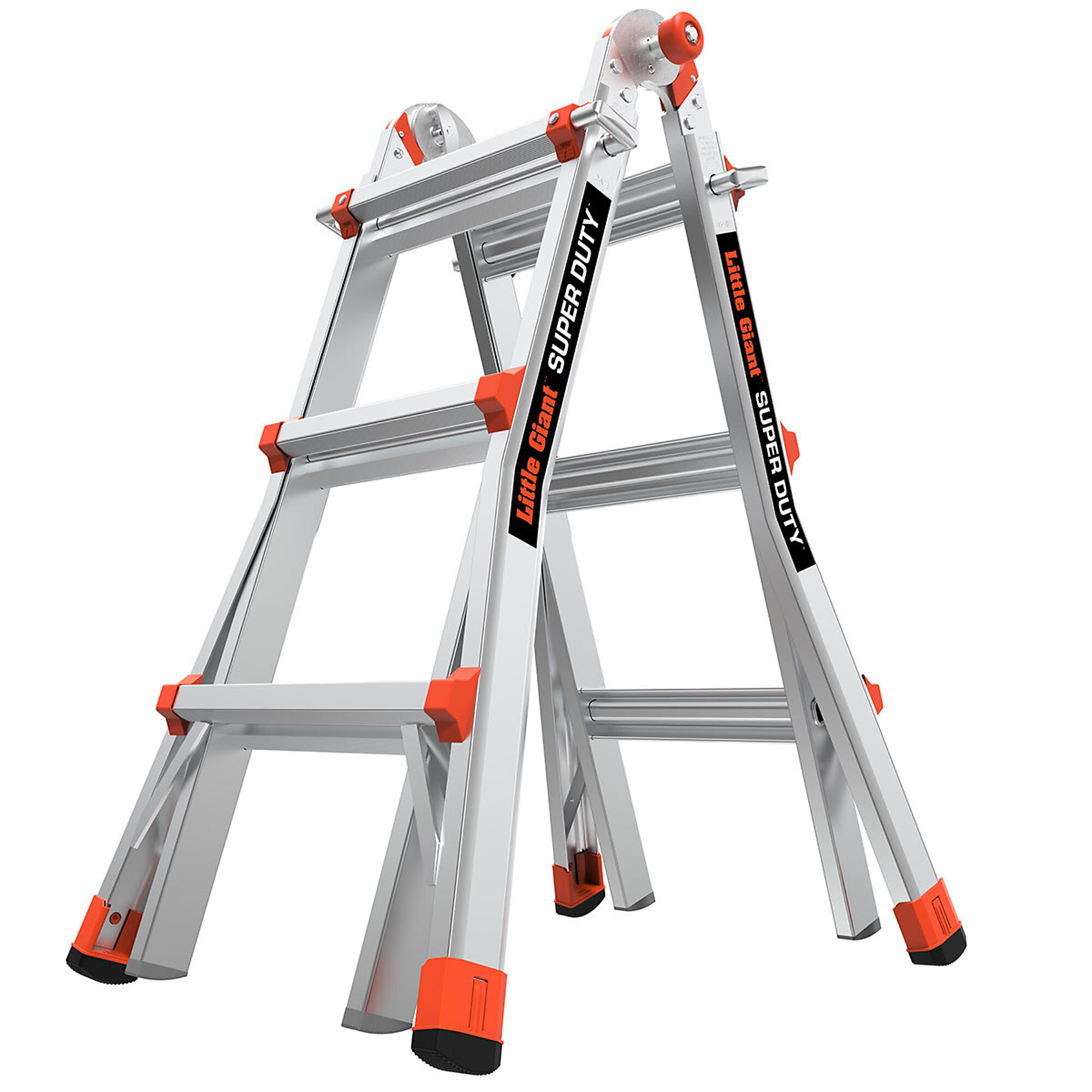 Little Giant Ladder, SUPER DUTY 13 375lb Alum Articulated Extend Ladder, Height 13 ft, Capacity 375 lb, Material Aluminum, Model 10401