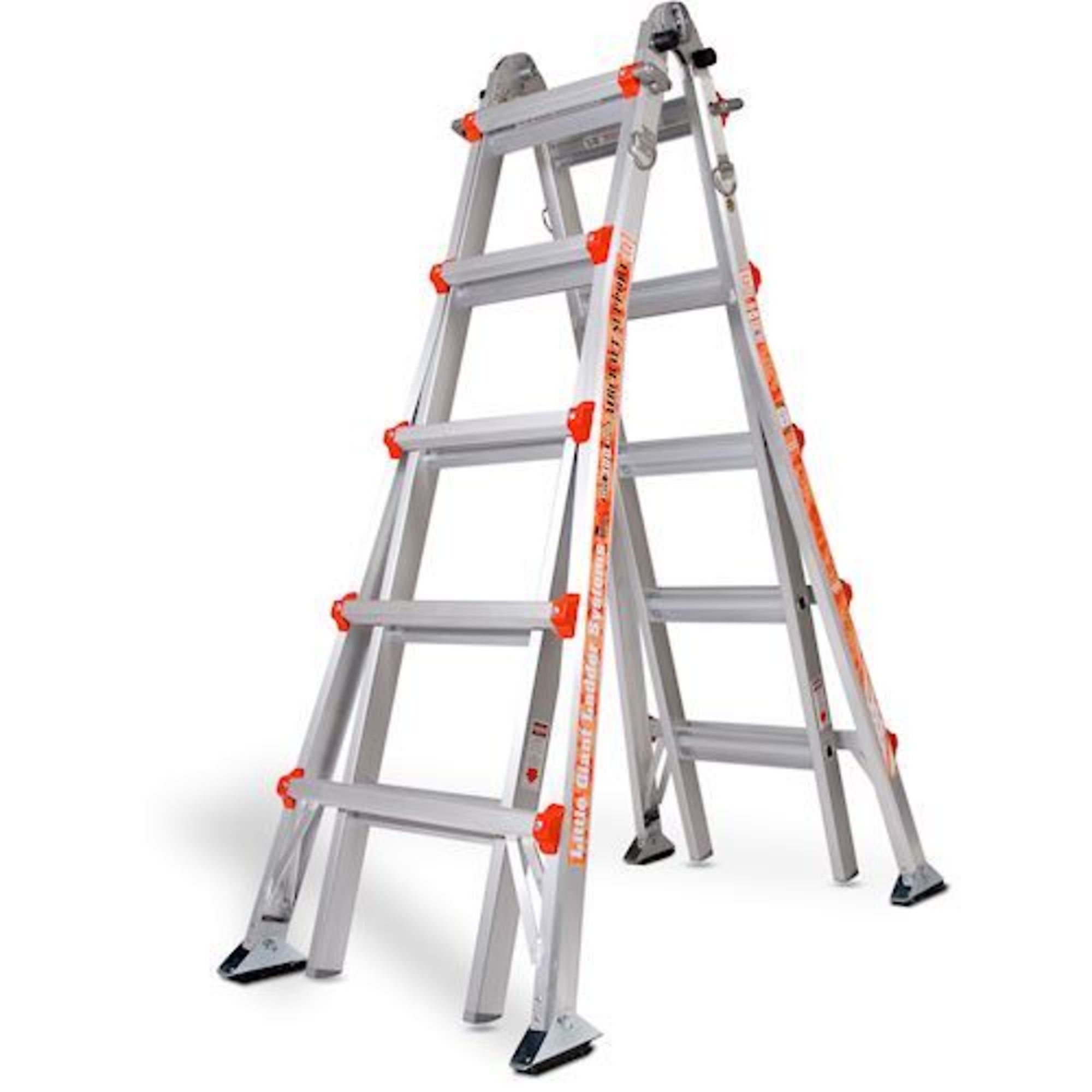 Little Giant Ladder, AIRCRAFT SUPPORT 22 300lb Alum Artic Extend Ladder, Height 22 ft, Capacity 300 lb, Material Aluminum, Model 10103AS