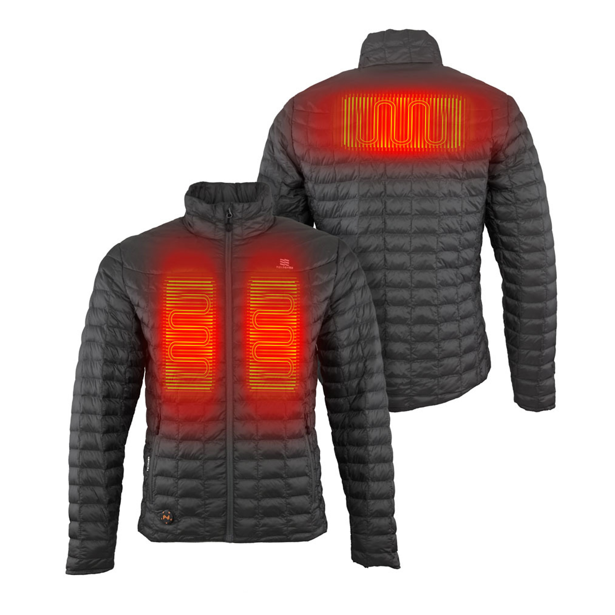 Fieldsheer, Men's Backcountry Heated Jacket with 7.4v Battery, Size 2XL, Color Black, Model MWMJ04010620