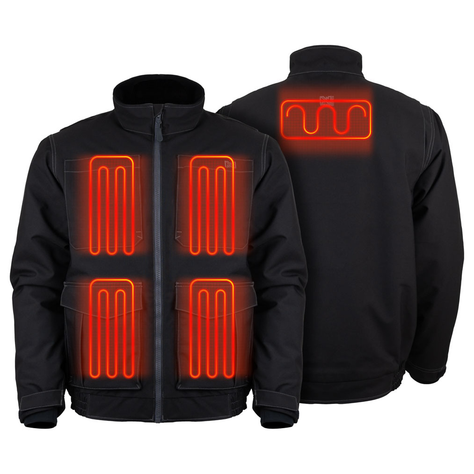 Fieldsheer, Men's 7.4v UTW Pro Plus Heated Jacket w 7.4v Batt, Size L, Color Black, Model MWMJ50010423