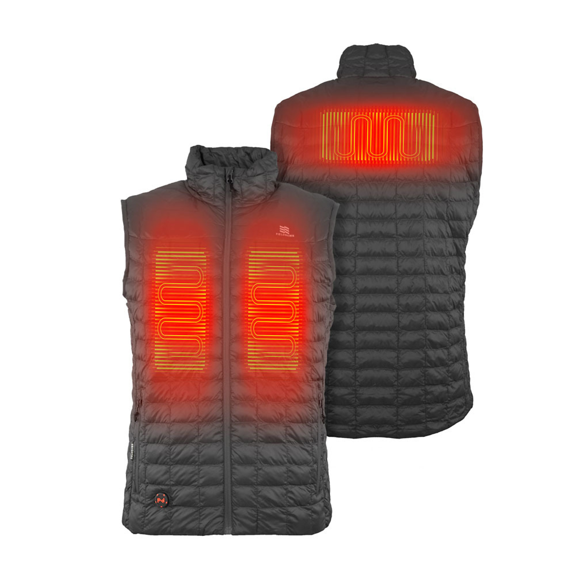 Fieldsheer, Men's Backcountry Heated Vest with 7.4v Battery, Size 4XL, Color Black, Model MWMV04010820