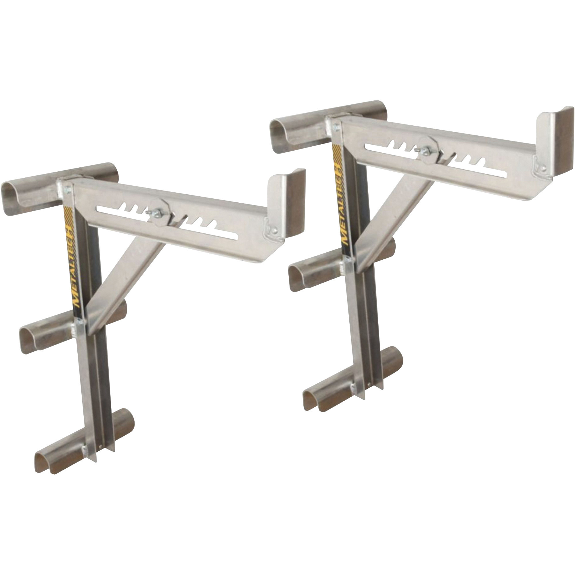 Metaltech 3-Rung Ladder Jack, 2-Pack, For Planks Up To 18ft.L, Model E-LJ30P