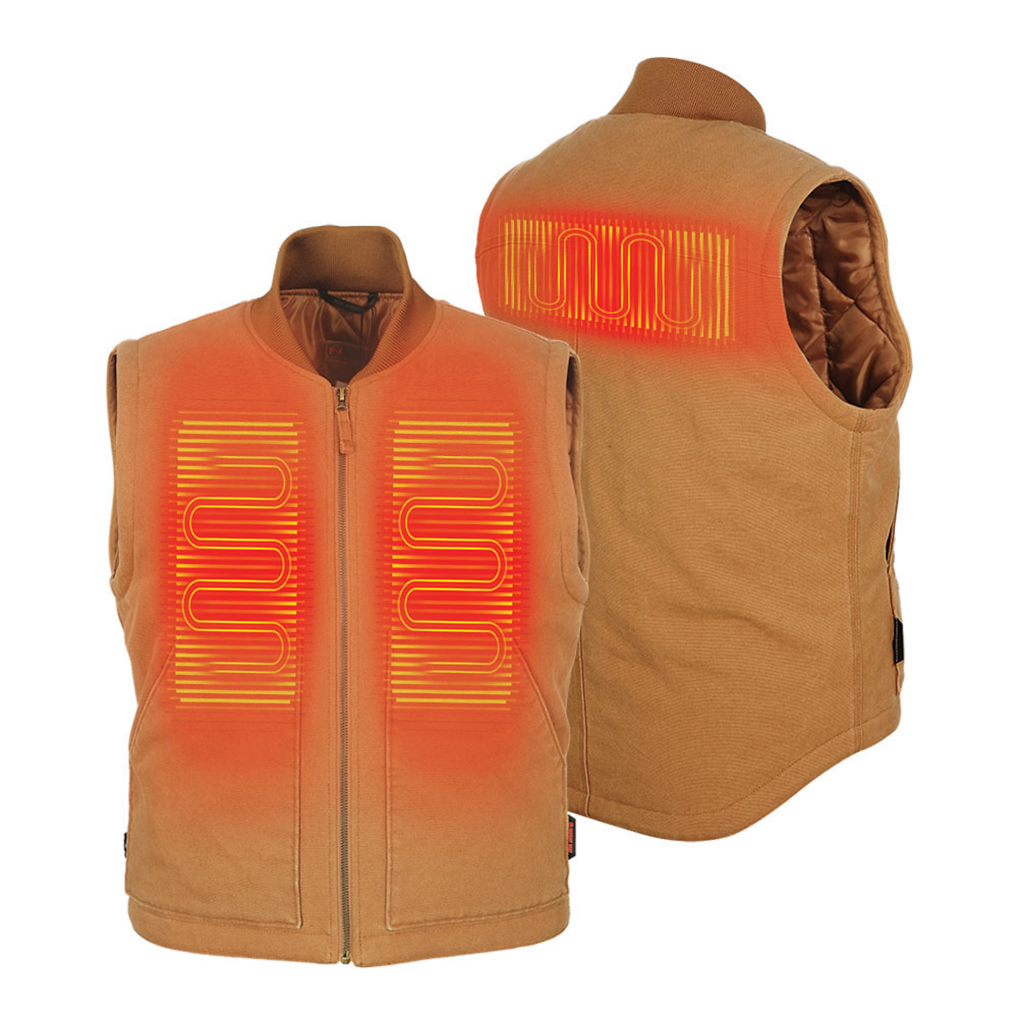 Fieldsheer, Men's Foreman 2.0 Vest with 7.4v Battery, Size 2XL, Color Tan, Model MWMV15130621