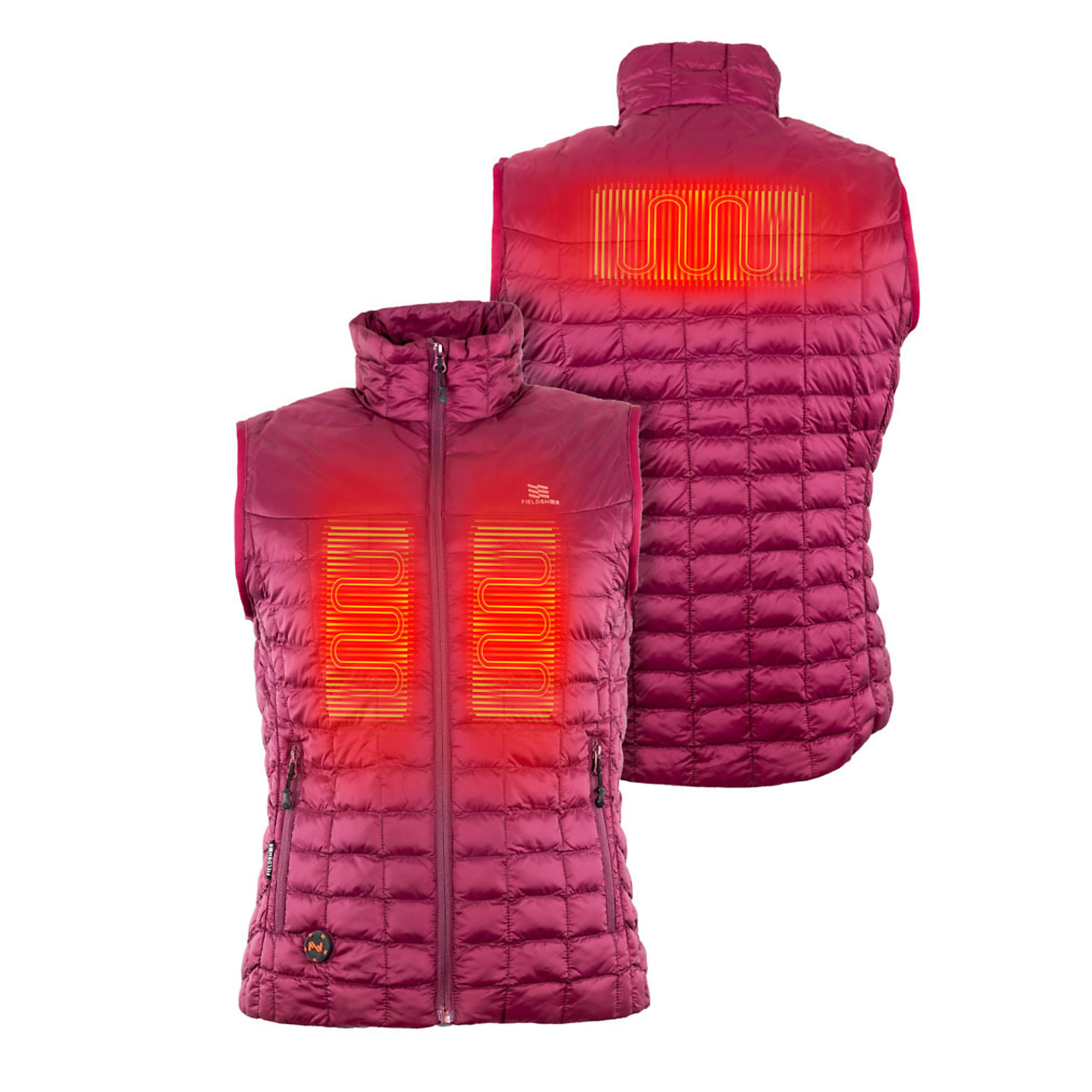 Fieldsheer, Women's 7.4v Backcountry Heated Vest, Size L, Color Red, Model MWWV04310420