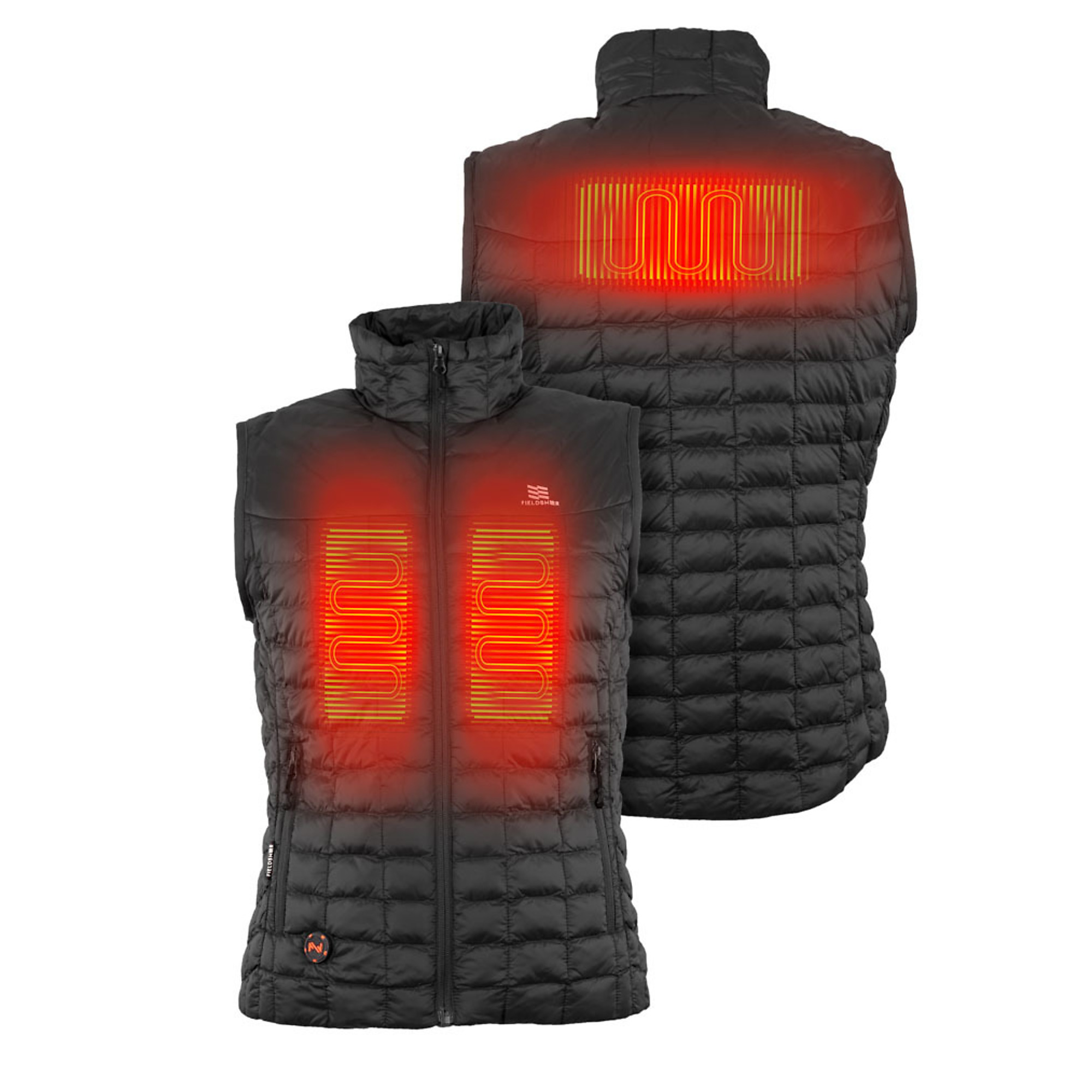 Fieldsheer, Women's 7.4v Backcountry Heated Vest, Size S, Color Black, Model MWWV04010220