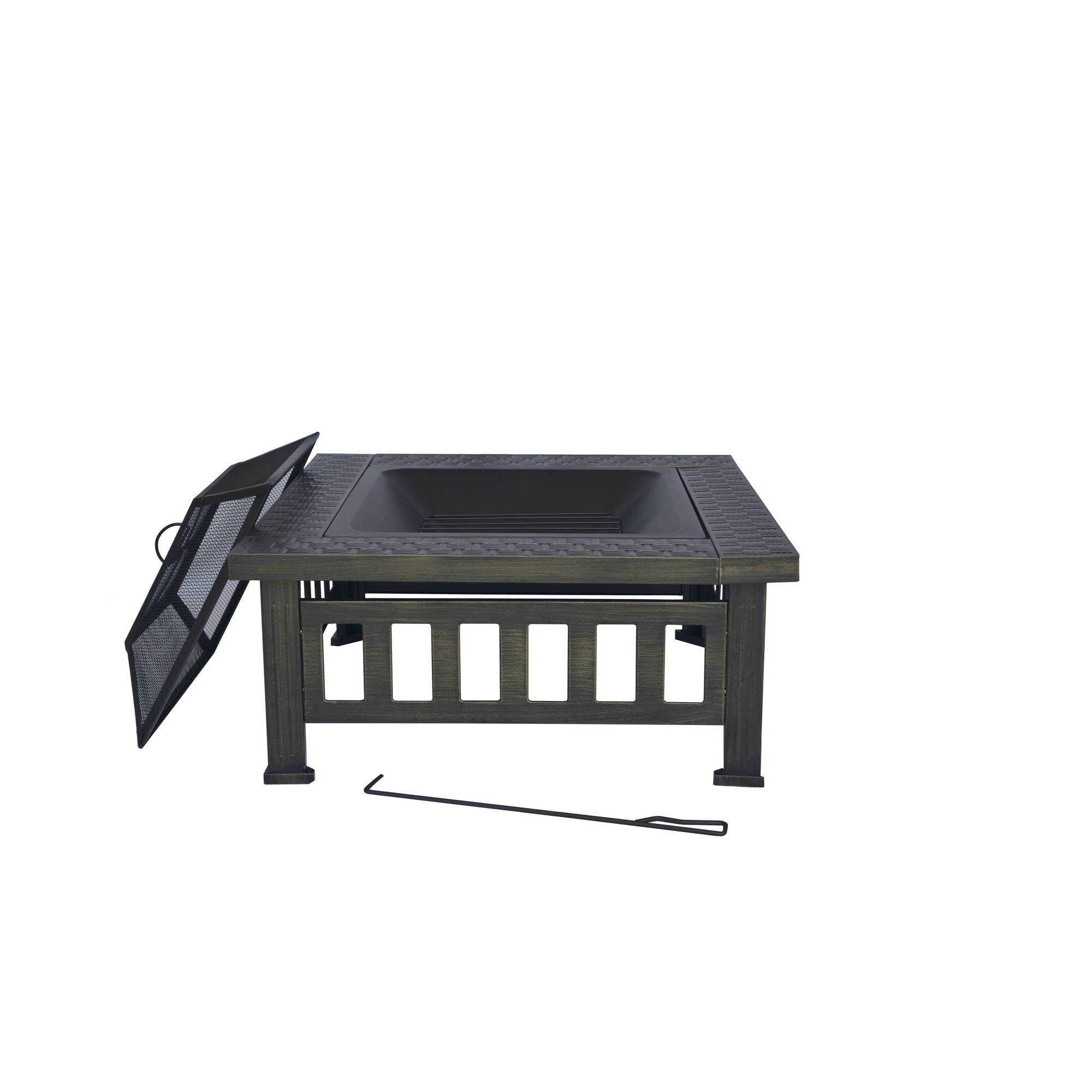 Bond, Bali Wood Burning Fire Pit, Fuel Type Wood, Diameter 31.89 in, Material Combination, Model 52260