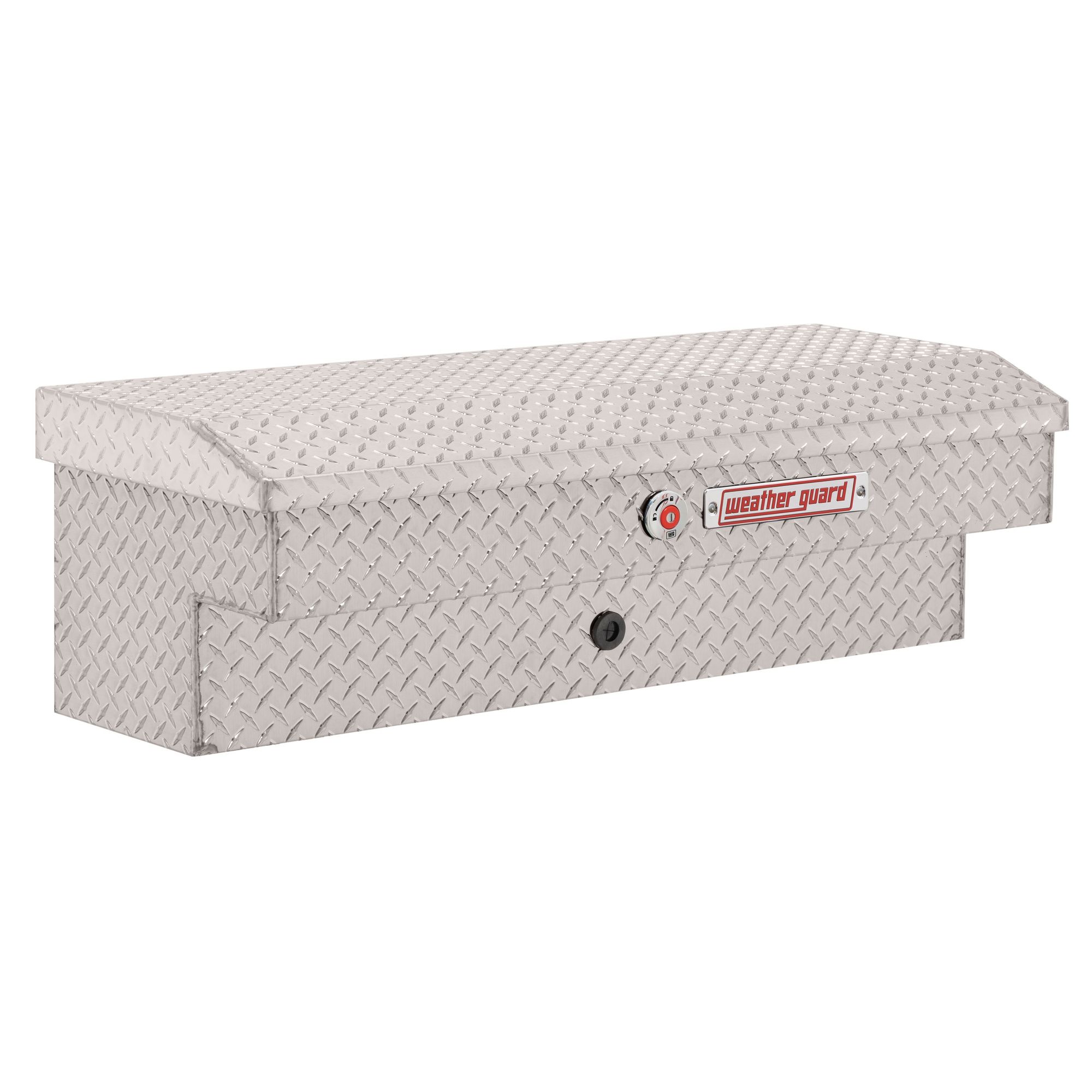 Weather Guard, 41Inch L Lo-Side Box, Width 41 in, Material Aluminum, Color Finish Diamond Plate Silver, Model 184-0-04