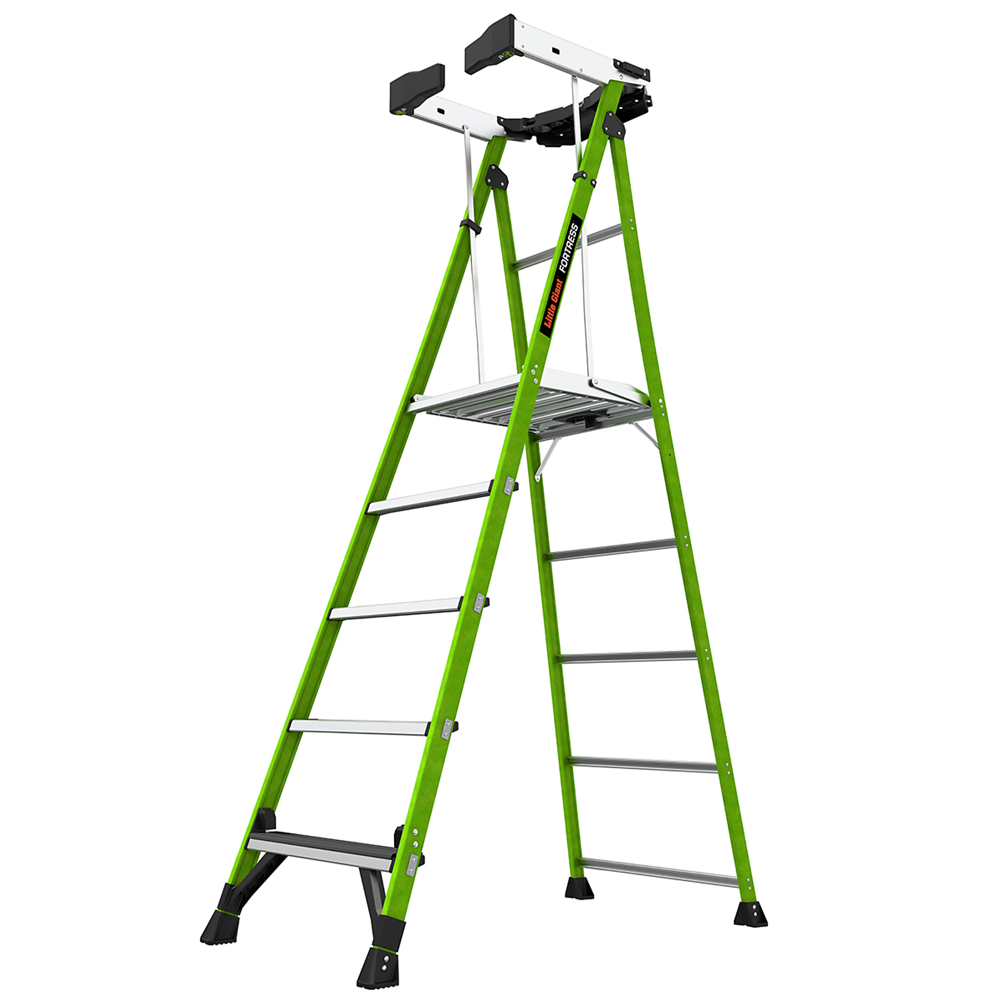 Little Giant Ladder, FORTRESS 5ft. Fiberglass Platform Ladder, Height 5 ft, Capacity 375 lb, Material Fiberglass, Model 19305