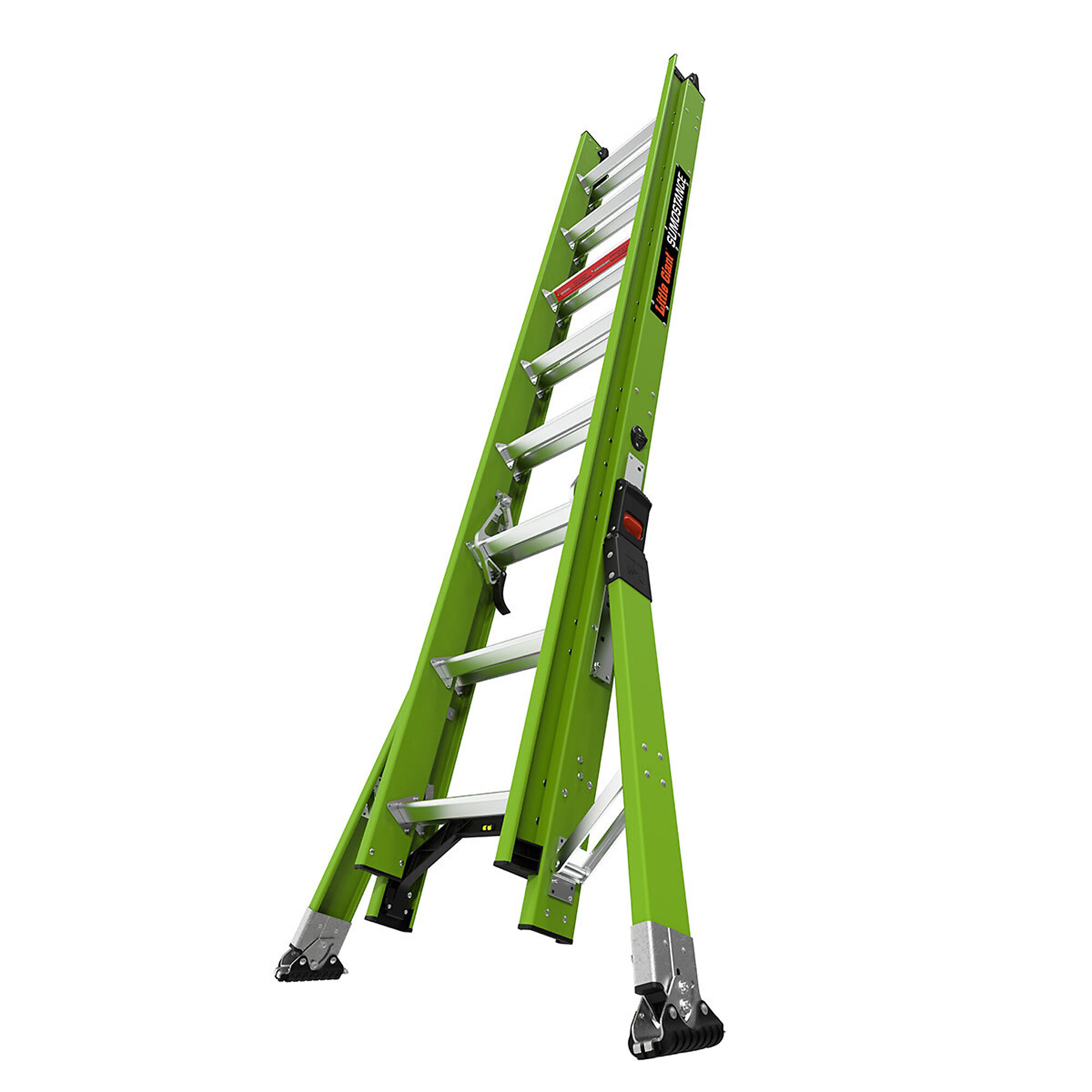 Little Giant Ladder, SUMOSTANCE 16 375lb Ext Ladder GROUND CUE/ClimbAng, Height 16 ft, Capacity 375 lb, Material Fiberglass, Model 17216